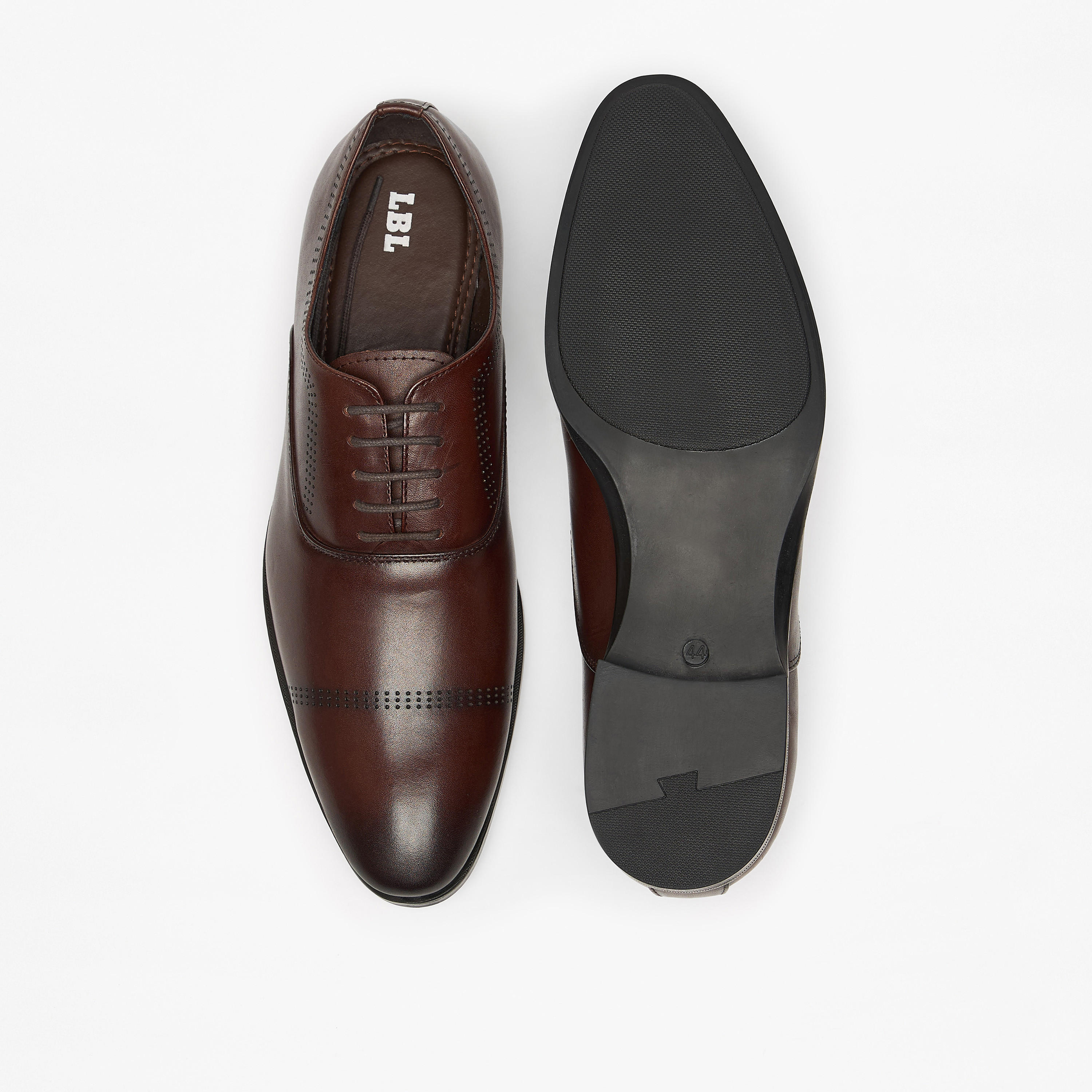Solid Oxford Shoes with Lace-Up Closure-men-shoes-formalshoes-image-4