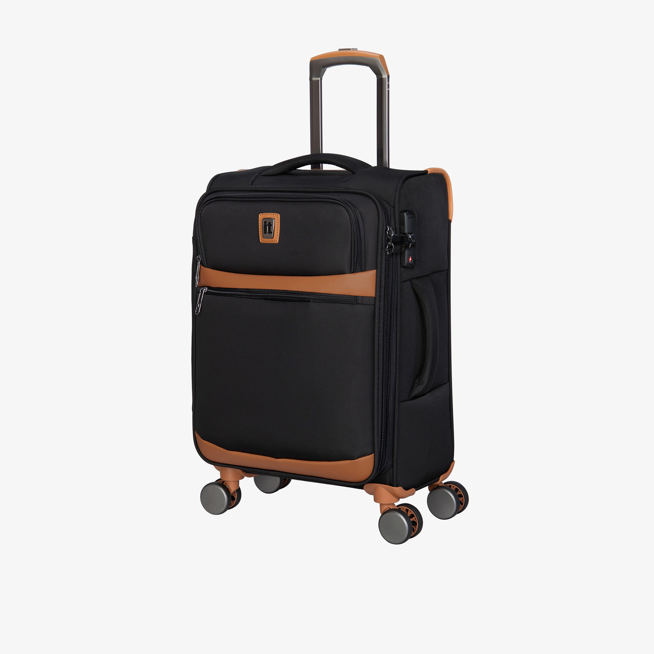 IT Panelled Softcase Trolley Bag with Retractable Handle-travel-luggagesandbags-luggage-image-1