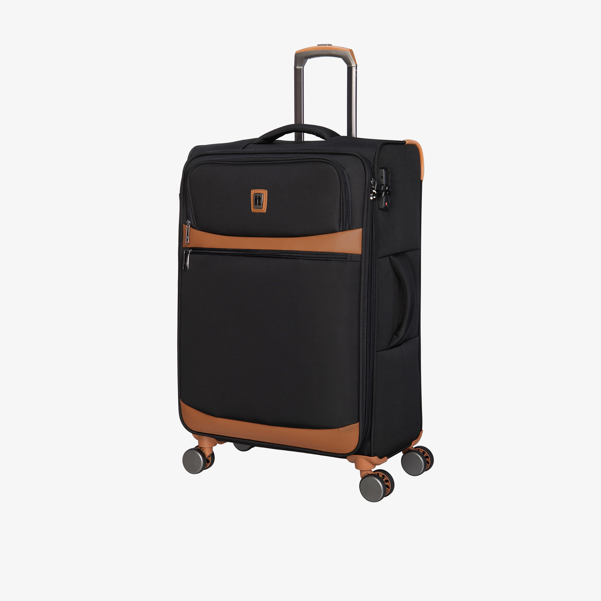 IT Panelled Softcase Trolley Bag with Retractable Handle-travel-luggagesandbags-luggage-image-1