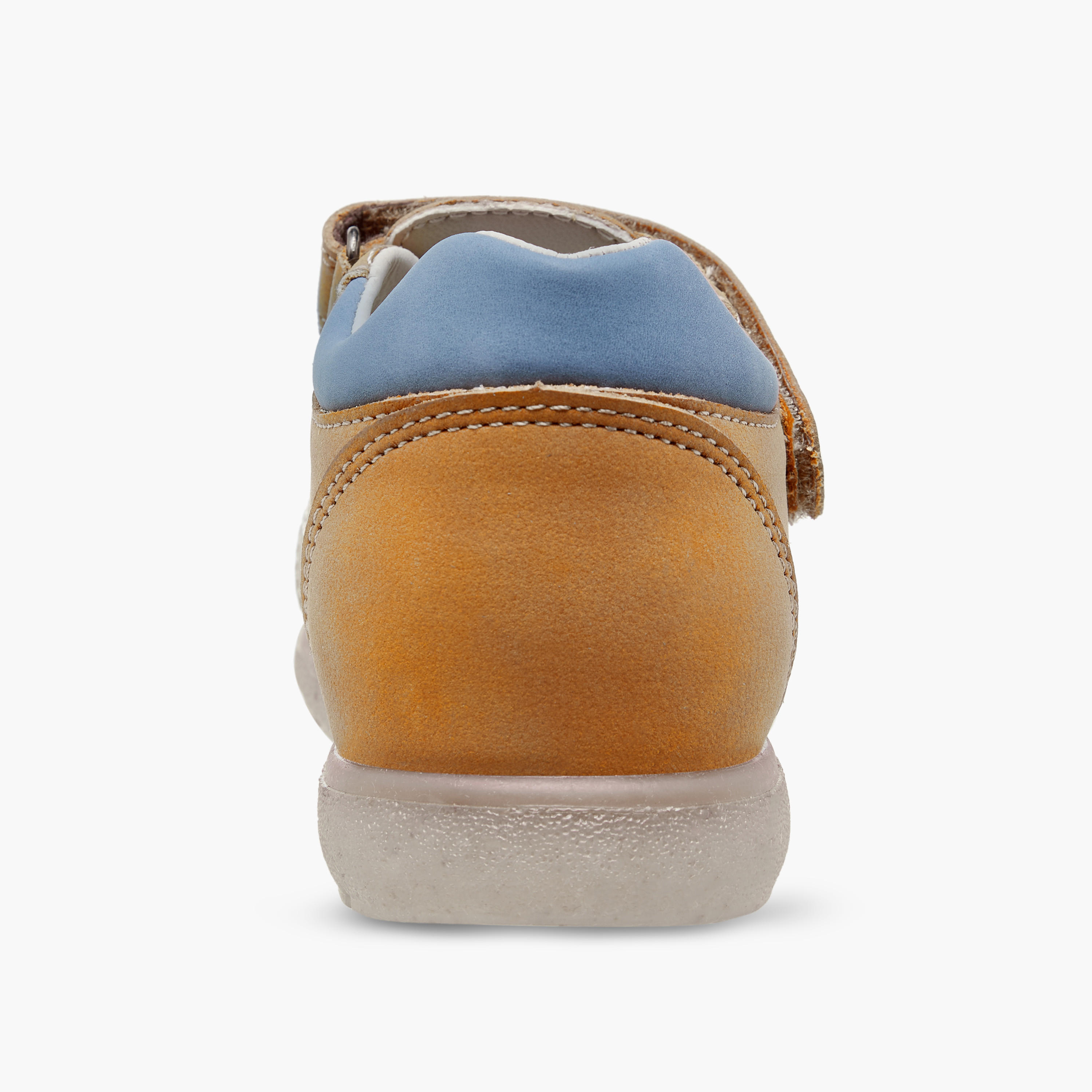 Juniors Solid Strap Sandals with Hook and Loop Closure-boys-shoes-sandals-image-4