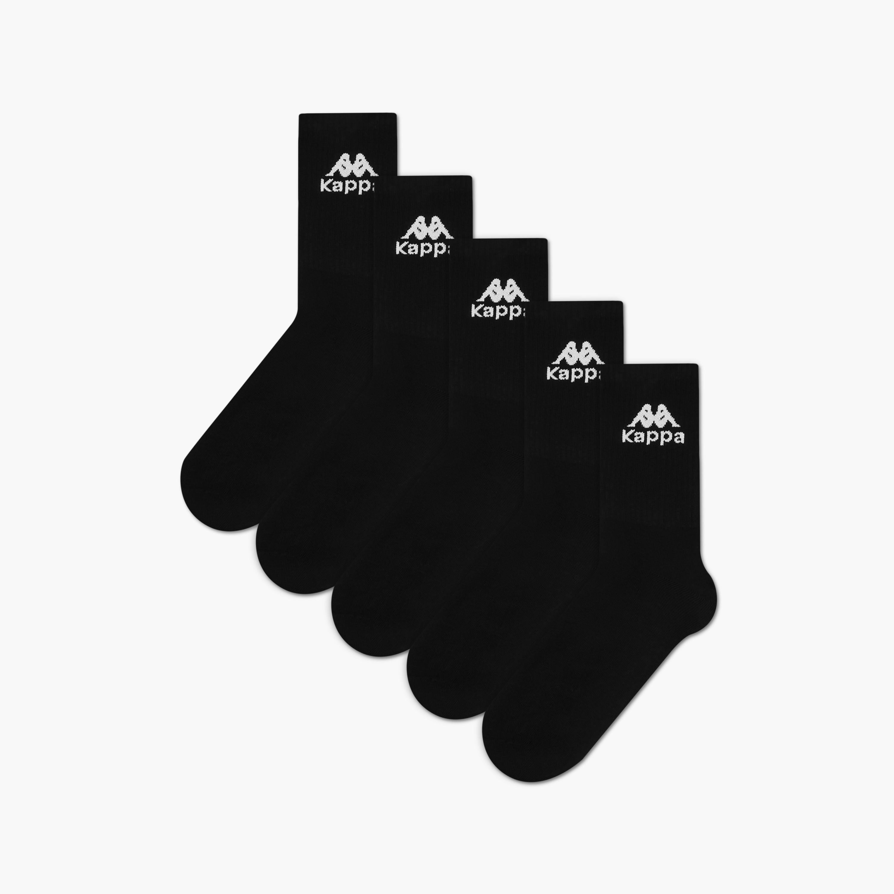 Kappa Men's Crew Length Socks - Set of 5-men-socks-image-1