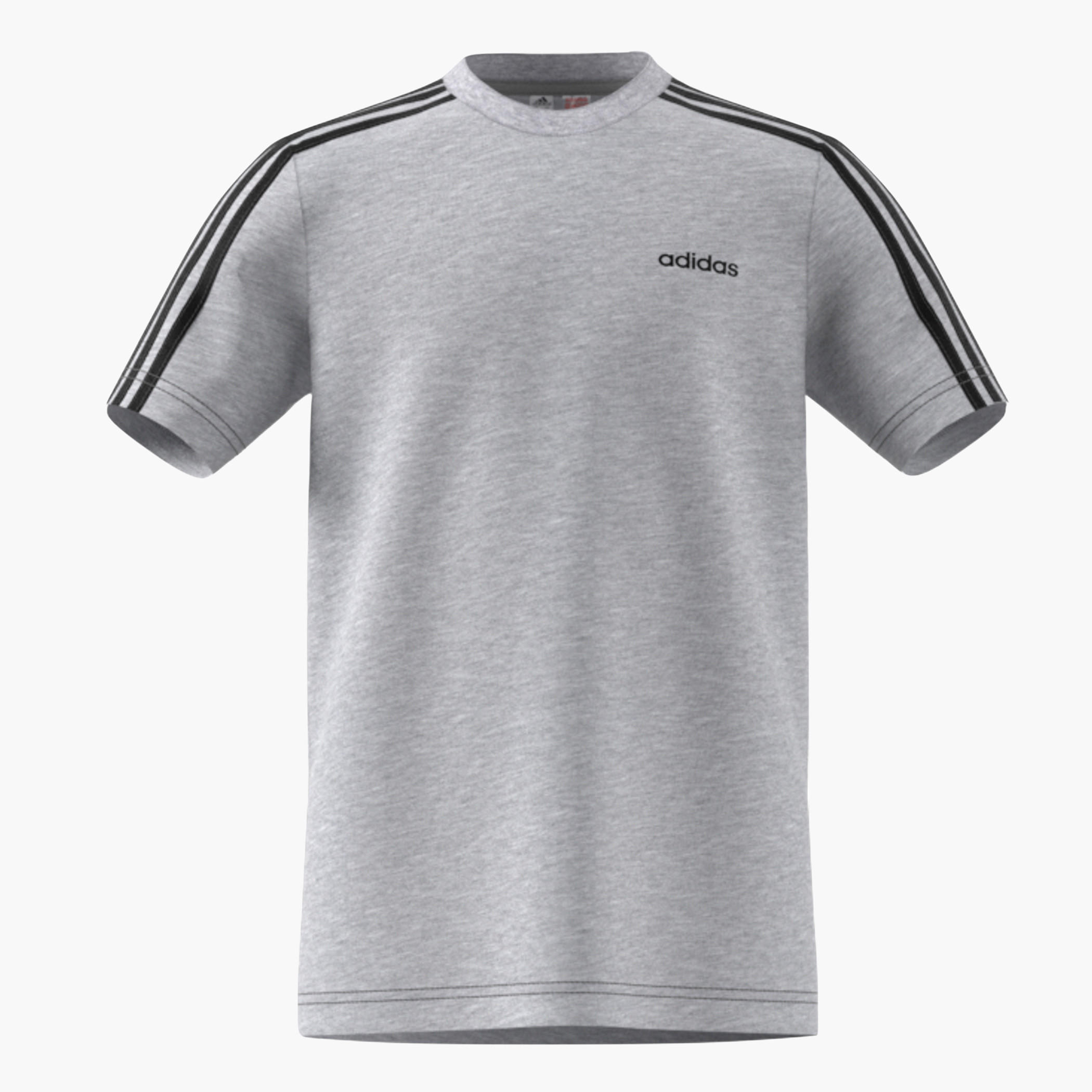 Adidas Logo Print Training T-shirt with Short Sleeves and Crew Neck-boys-clothing-sportswear-tops-image-1
