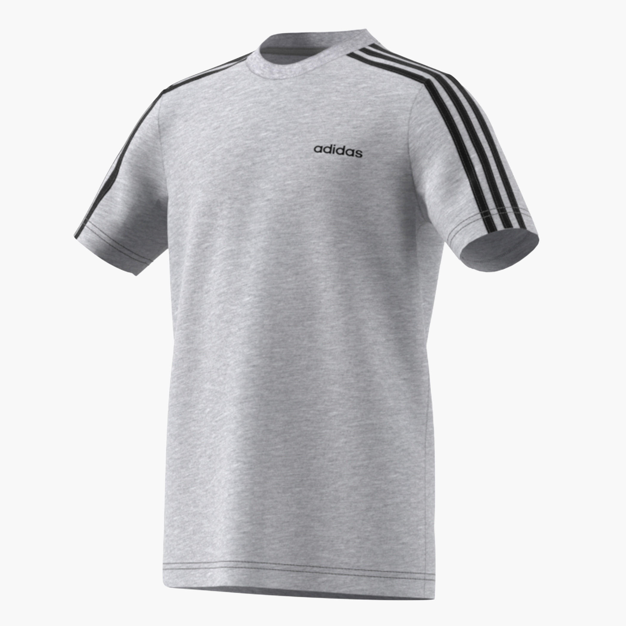 Adidas Logo Print Training T-shirt with Short Sleeves and Crew Neck-boys-clothing-sportswear-tops-image-3