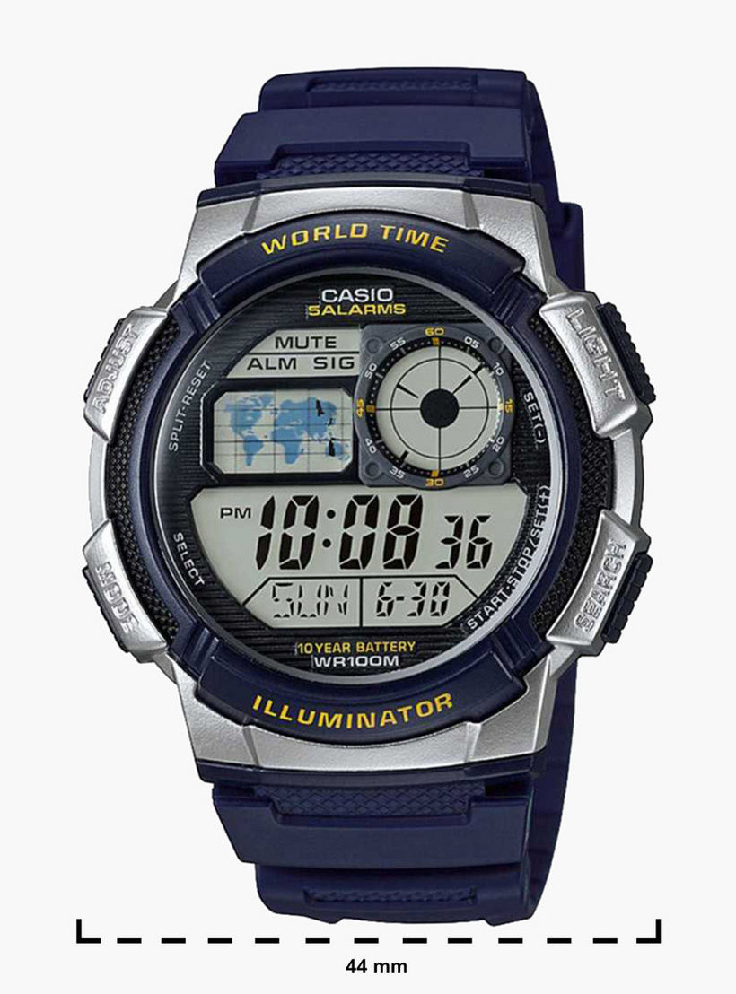 ساعة يد رقمية زرقاء بسوار راتنج للرجال من كاسيو- AE-1000W-2AVDF-men-watchesandjewellery-watches-image-2