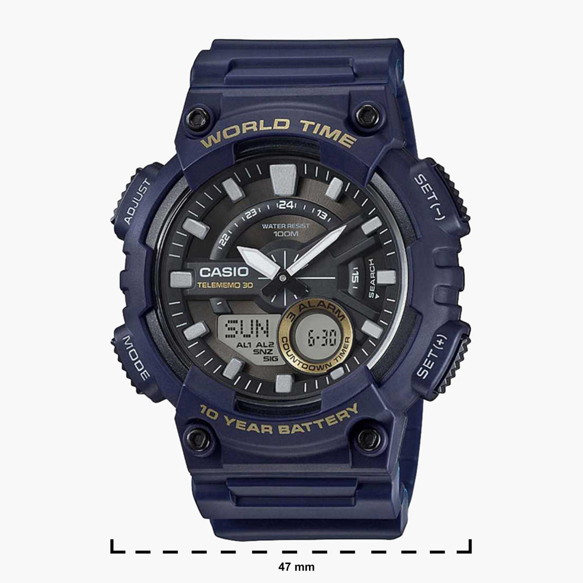 ساعة يد سوداء تناظرية/رقمية زرقاء بسوار من الراتنج للرجال من كاسيو- AEQ-110W-2AVDF-men-watchesandjewellery-watches-image-2