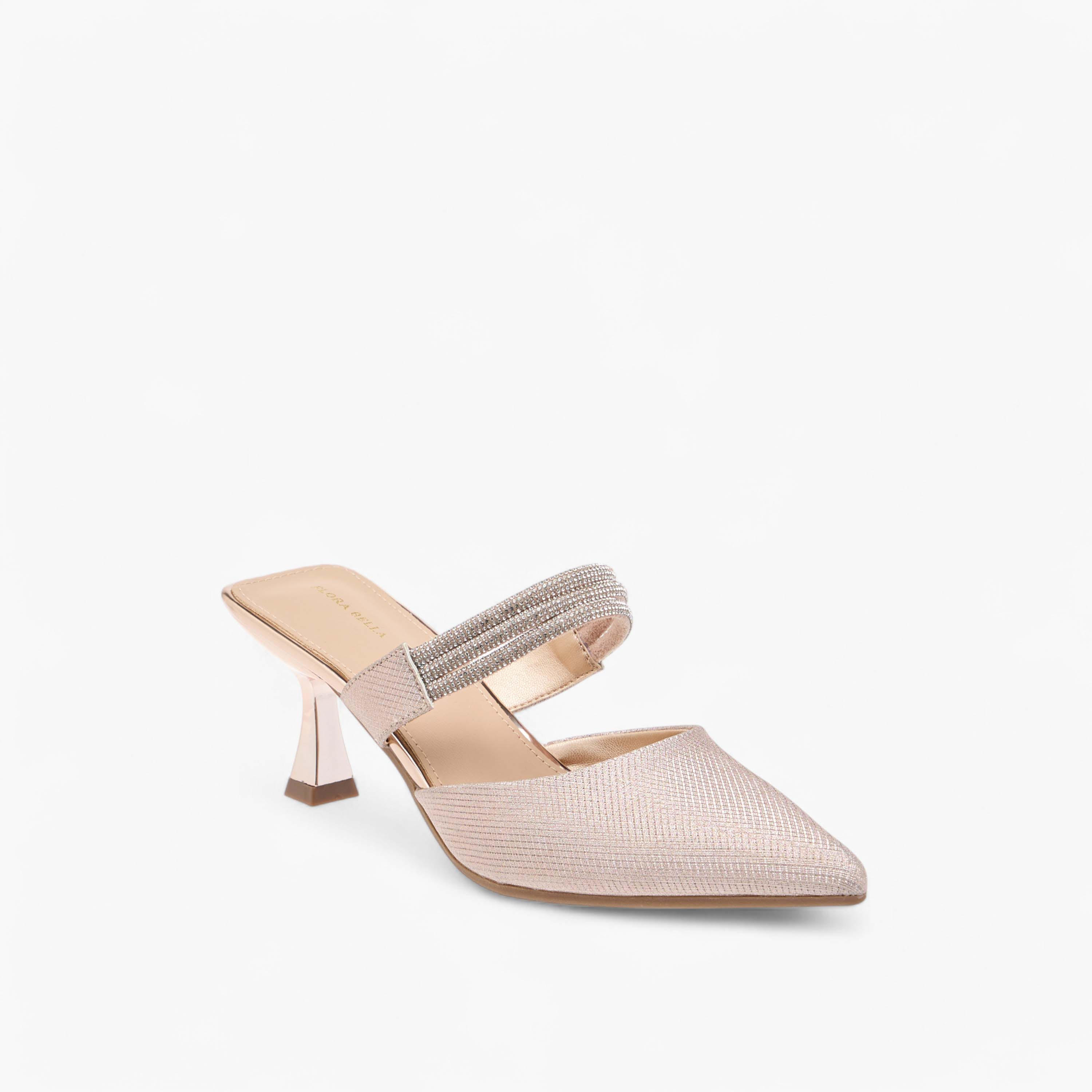 حذاء ميول مزين بمقدمة مدببة وكعب من فلورا بيلا-women-shoes-heels-image-2