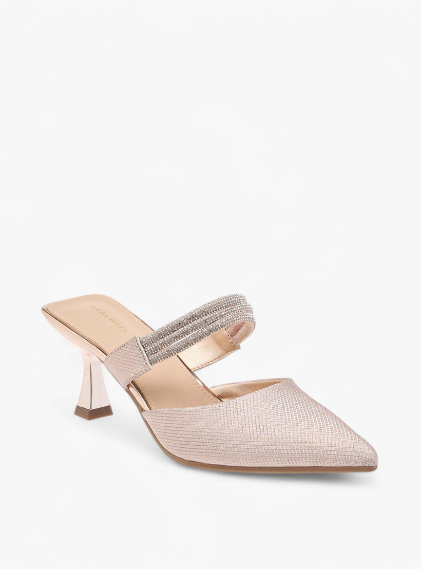 حذاء ميول مزين بمقدمة مدببة وكعب من فلورا بيلا-women-shoes-heels-image-2