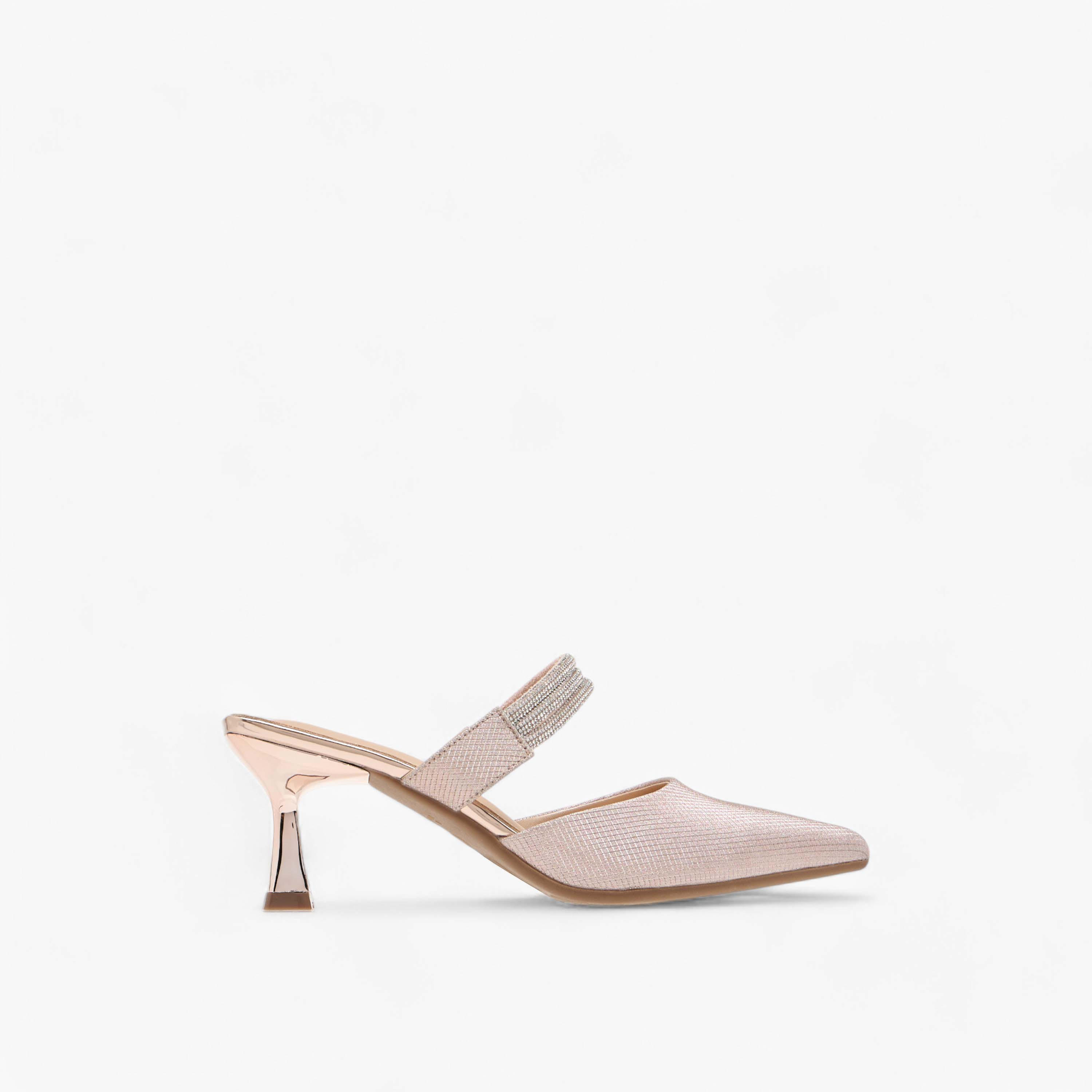 حذاء ميول مزين بمقدمة مدببة وكعب من فلورا بيلا-women-shoes-heels-image-3