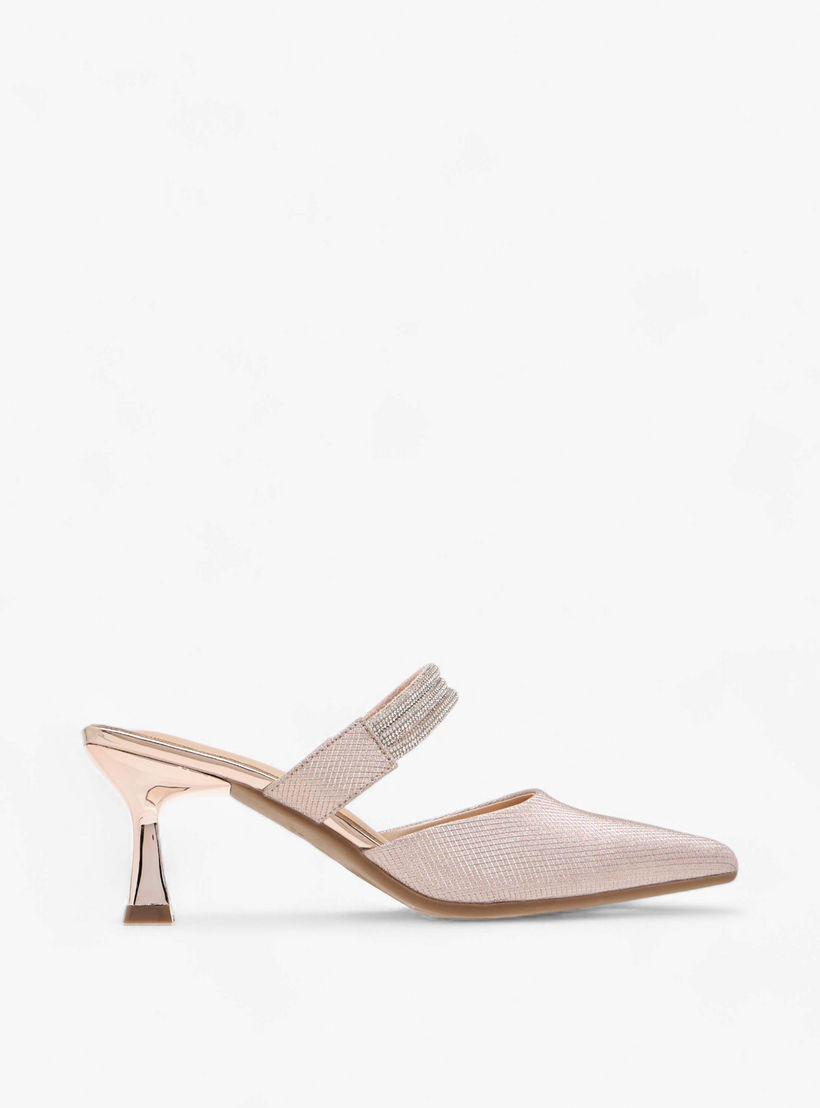 حذاء ميول مزين بمقدمة مدببة وكعب من فلورا بيلا-women-shoes-heels-image-3