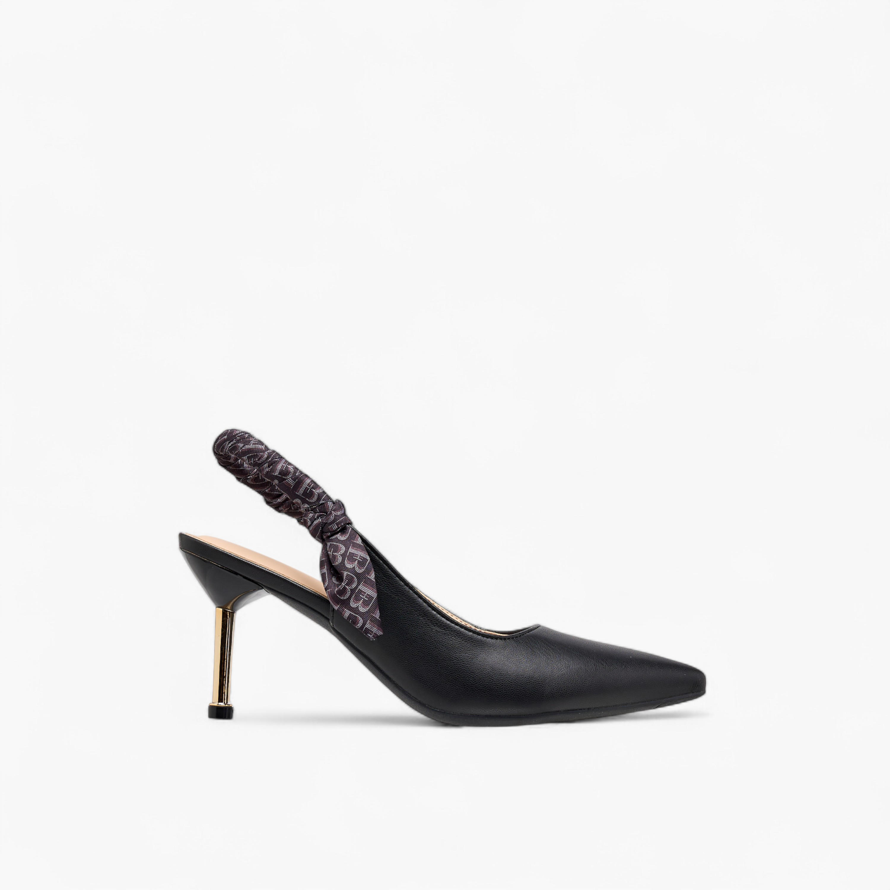 Flora Bella Ruched Detail Slingback Shoes with Stiletto Heels-women-shoes-heels-image-3