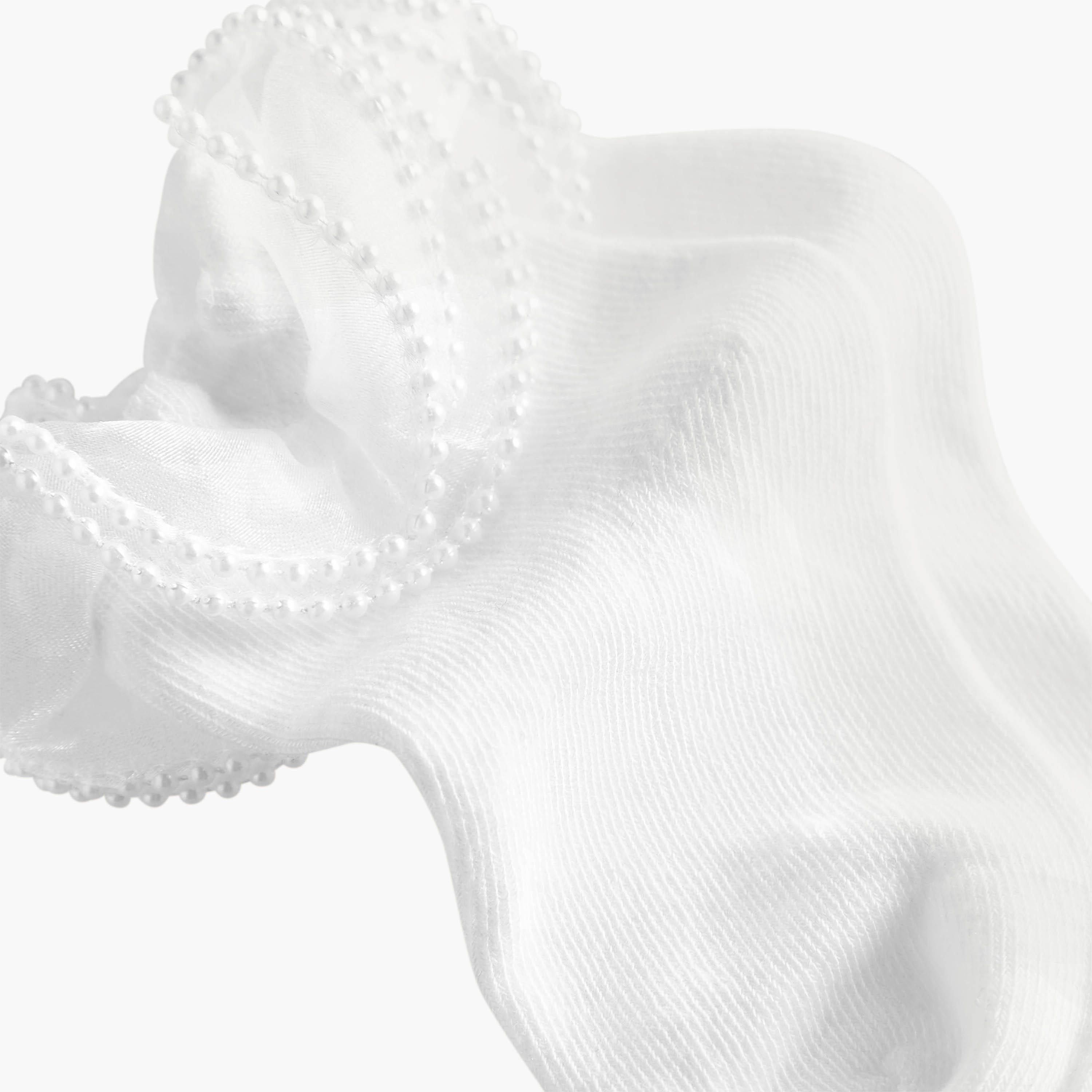 Pack of 2 Celeste Girls Socks with Pearl Frill Detail-girls-accessories-socks-image-4