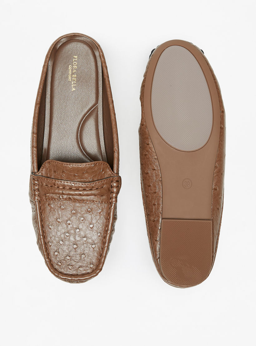 Flora Bella Textured Slip-On Mules-women-shoes-flats-loafers-image-4