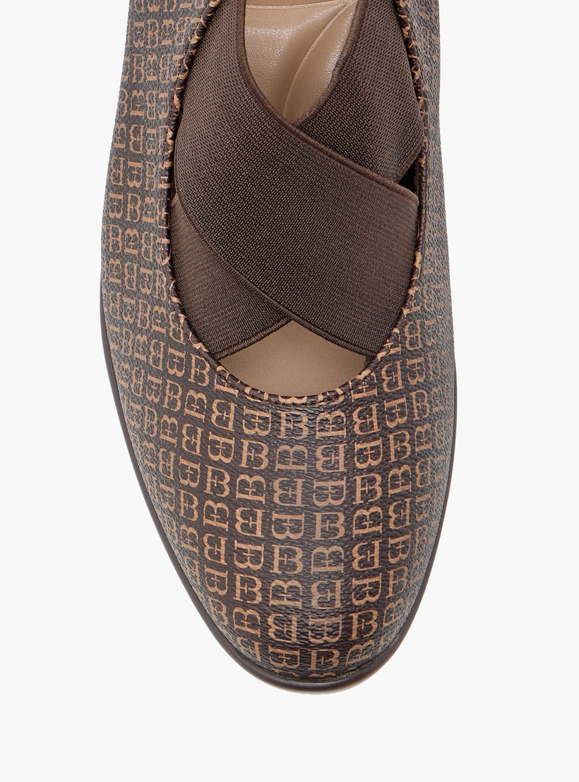 Flora Bella Monogram Printed Slip-On Pumps with Wedge Heels-women-shoes-heels-image-4