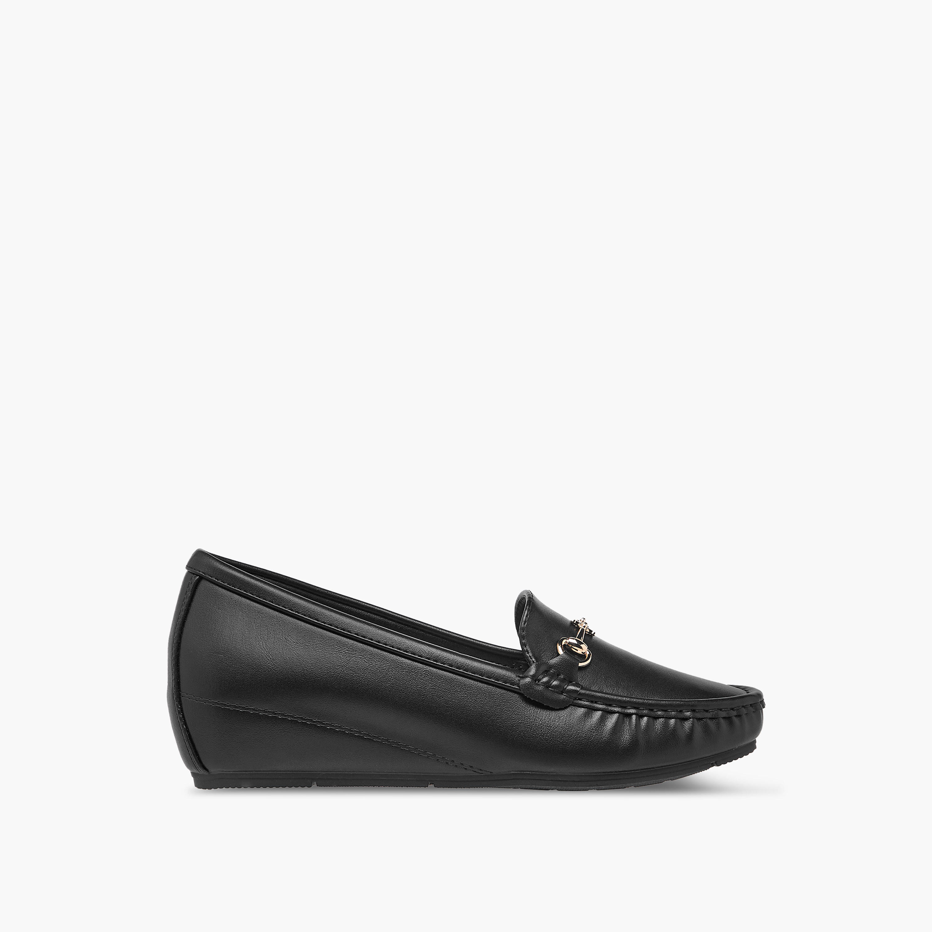 Flora Bella Metal Accent Slip-On Loafers with Wedge Heels-women-shoes-loafersandmoccasins-image-3