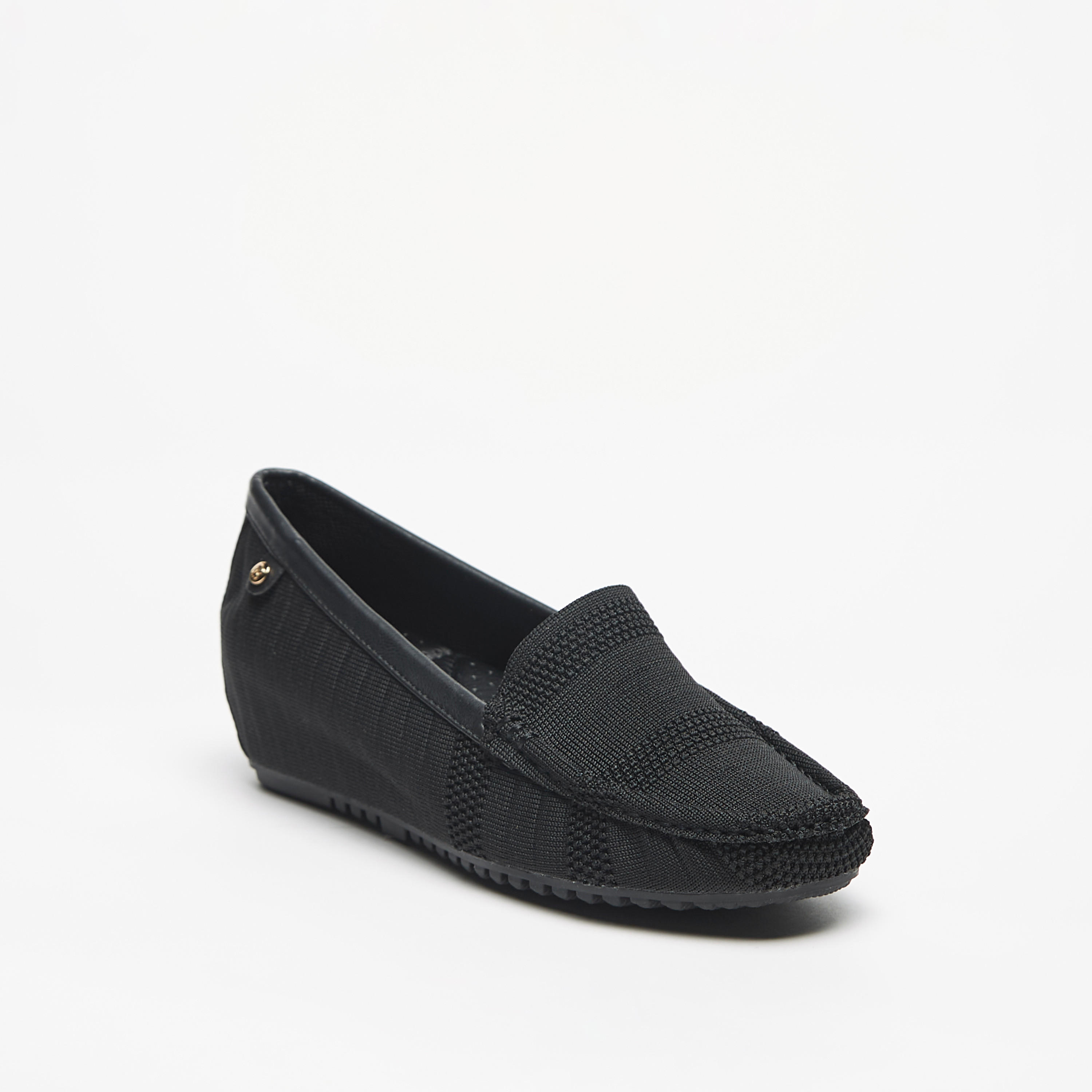 Flora Bella Textured Loafers with Wedge Heels-women-shoes-loafersandmoccasins-image-1