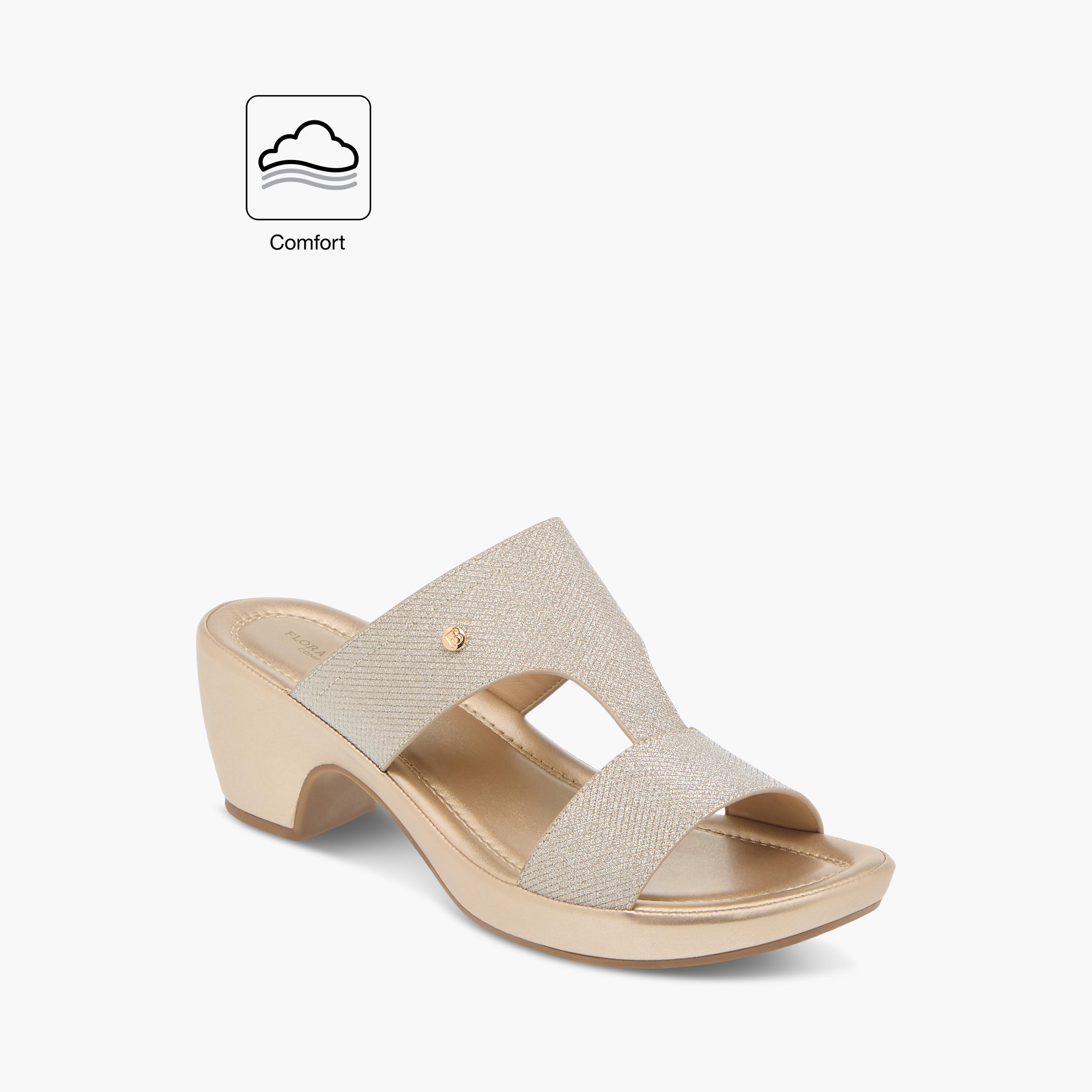 Flora Bella Textured Slip-On Comfort Sandals with Block Heels-women-shoes-sandals-heeled-image-2