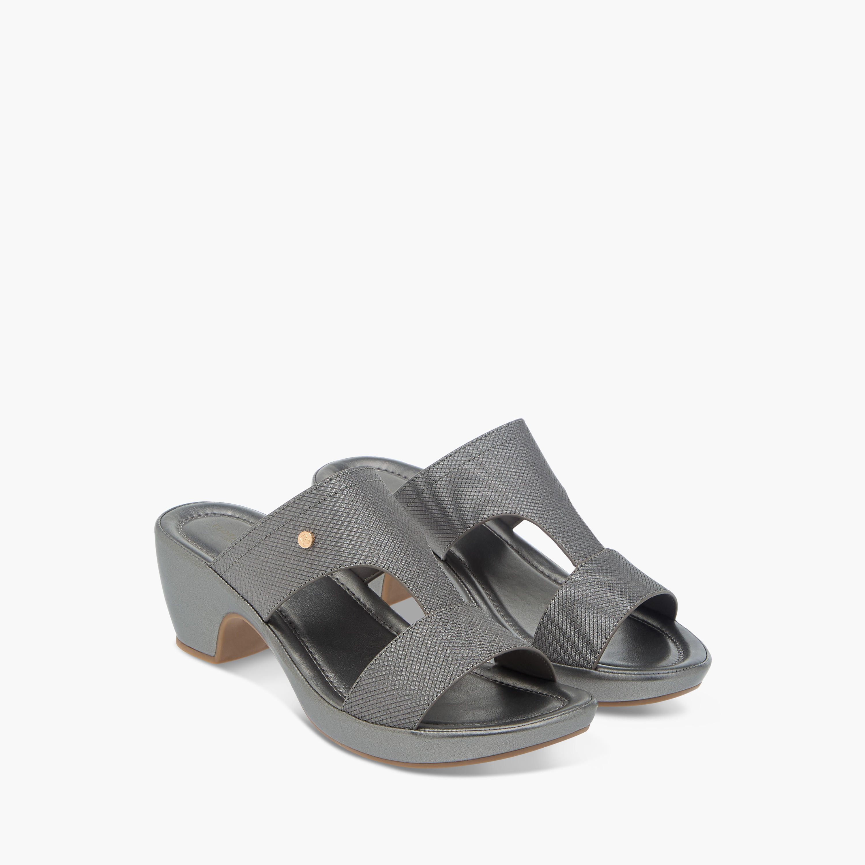 Flora Bella Textured Slip-On Comfort Sandals with Block Heels-women-shoes-sandals-heeled-image-1