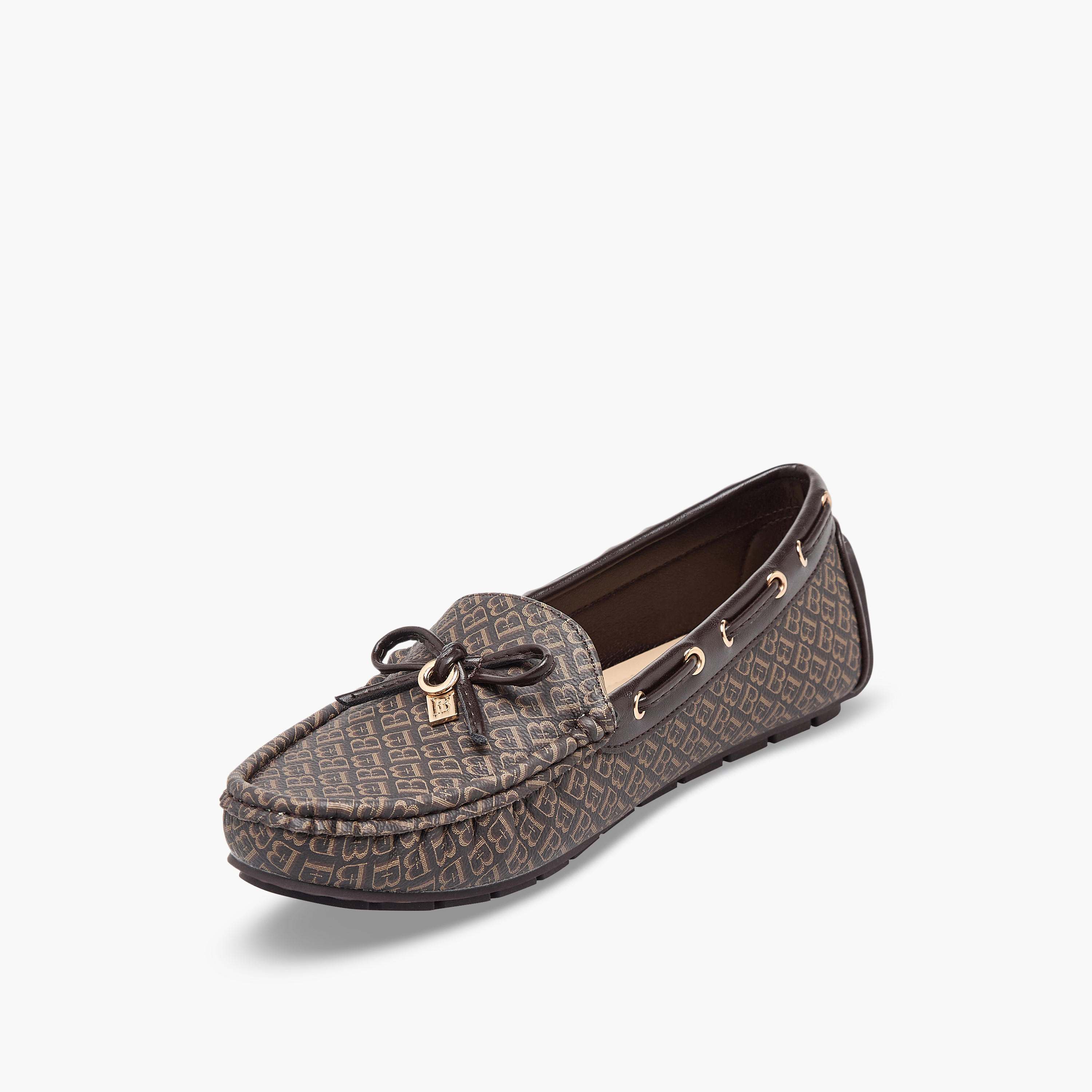 Flora Bella Women Monogram Print Loafers-women-shoes-flats-moccasins-image-4