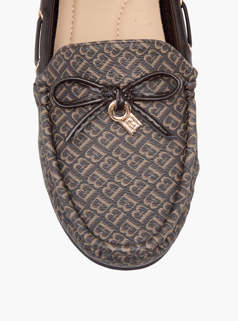 Flora Bella Women Monogram Print Loafers-women-shoes-flats-moccasins-image-7