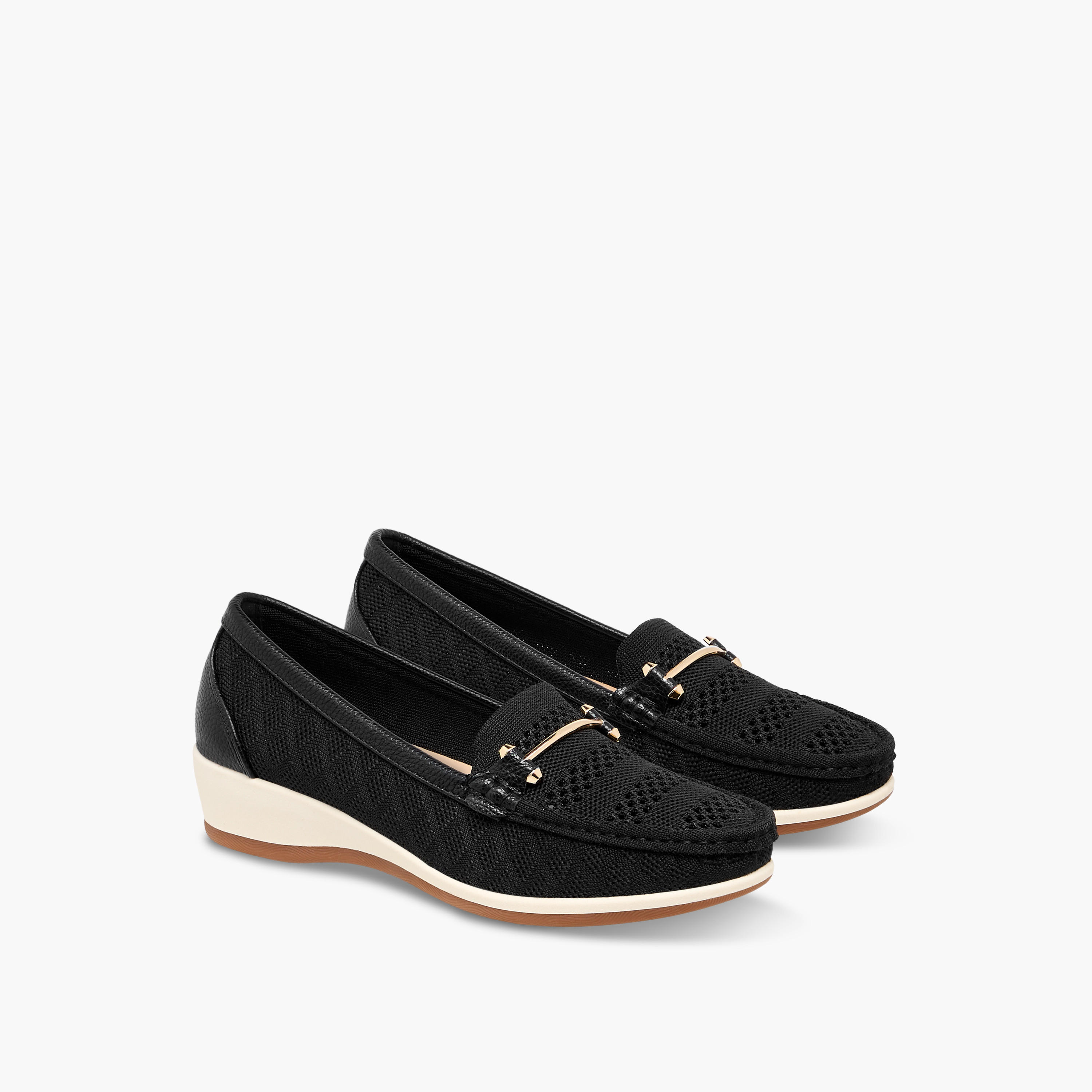 Flora Bella Metal Accent Slip-On Wedge Heel Loafers-women-shoes-loafersandmoccasins-image-1