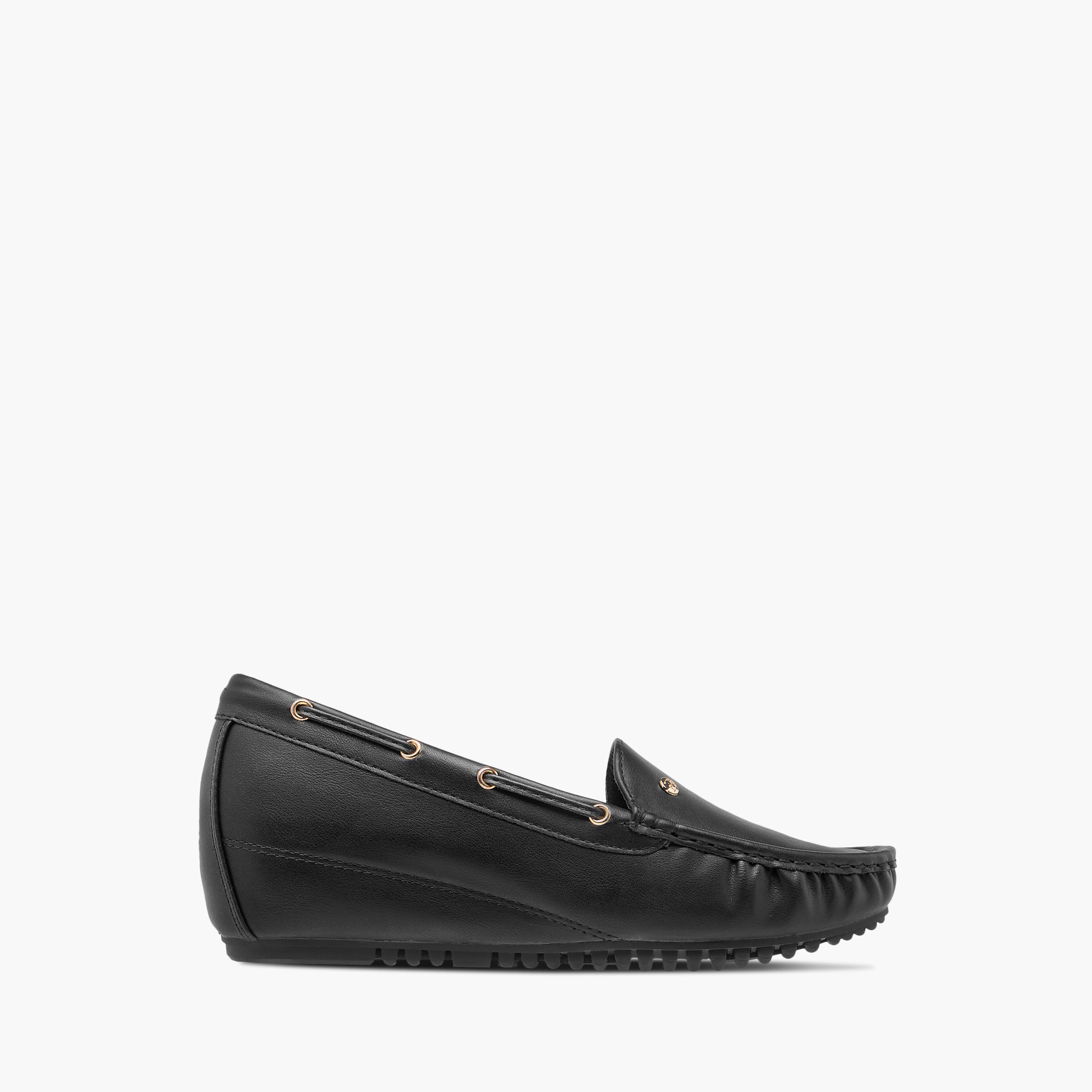 Flora Bella Solid Slip-On Wedge Heel Loafers-women-shoes-flats-loafers-image-3