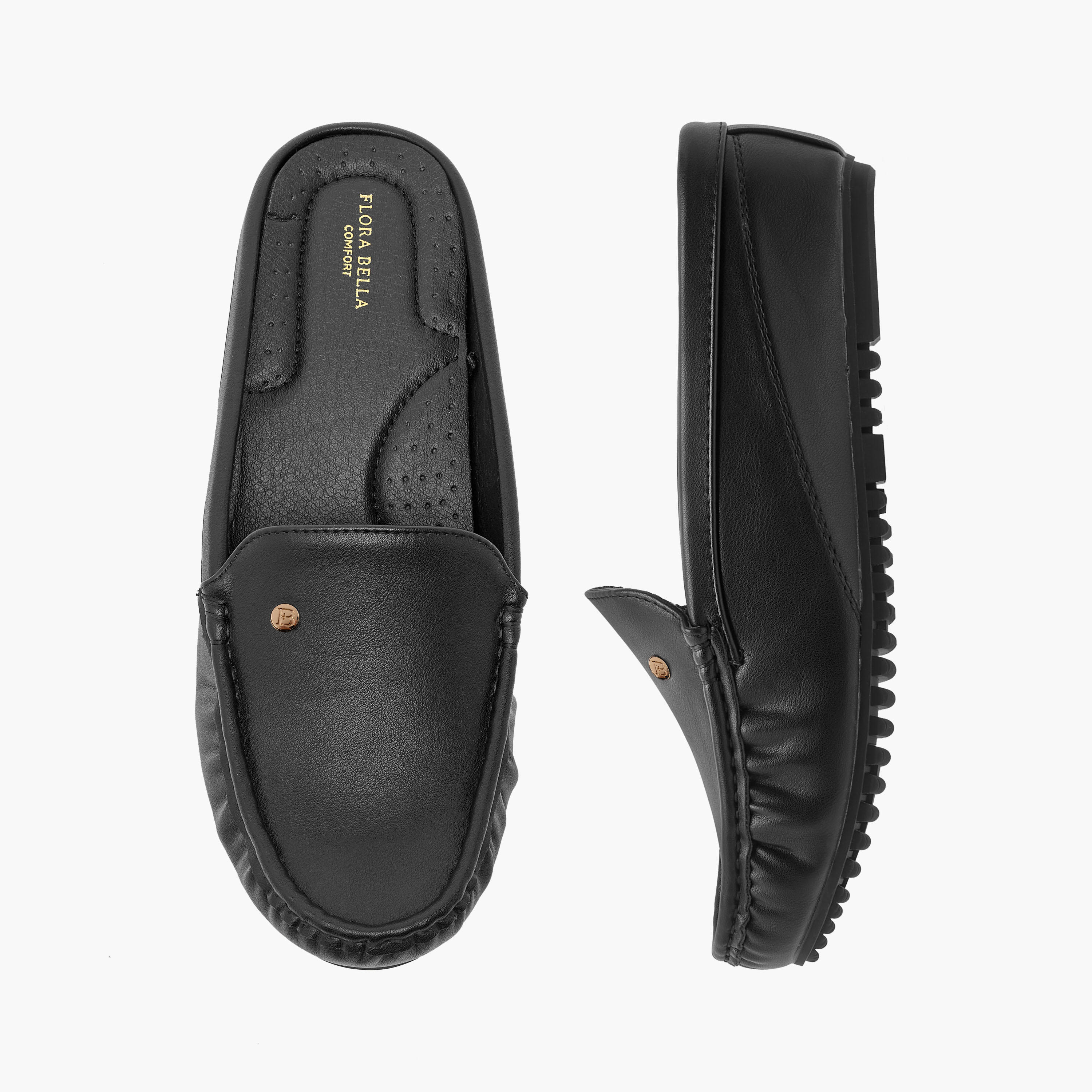 Flora Bella Solid Slip-On Mules with Flatform Heel-women-shoes-flats-loafers-image-1