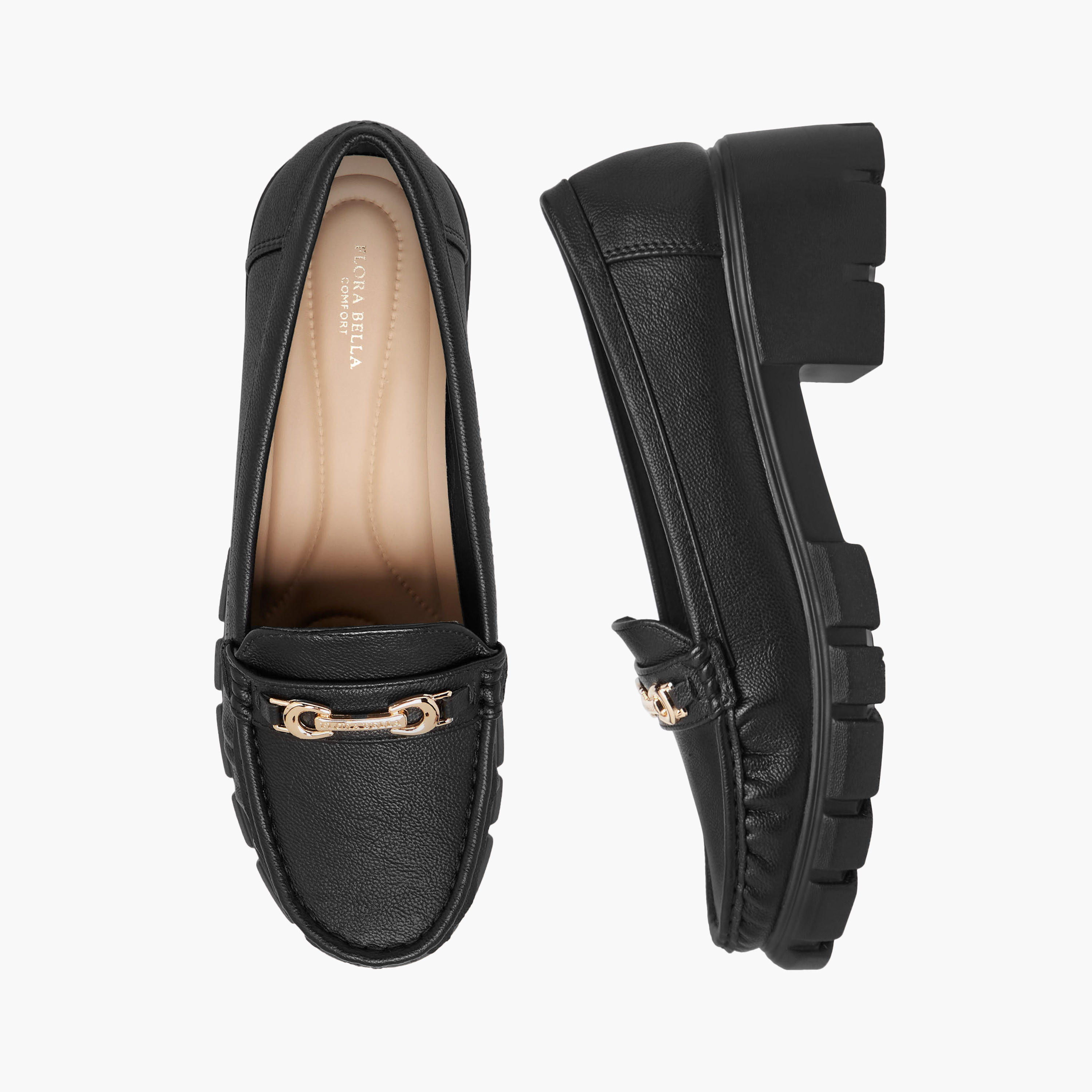 Flora Bella Women Metallic Detail Block Heel Loafers-women-shoes-loafersandmoccasins-image-1