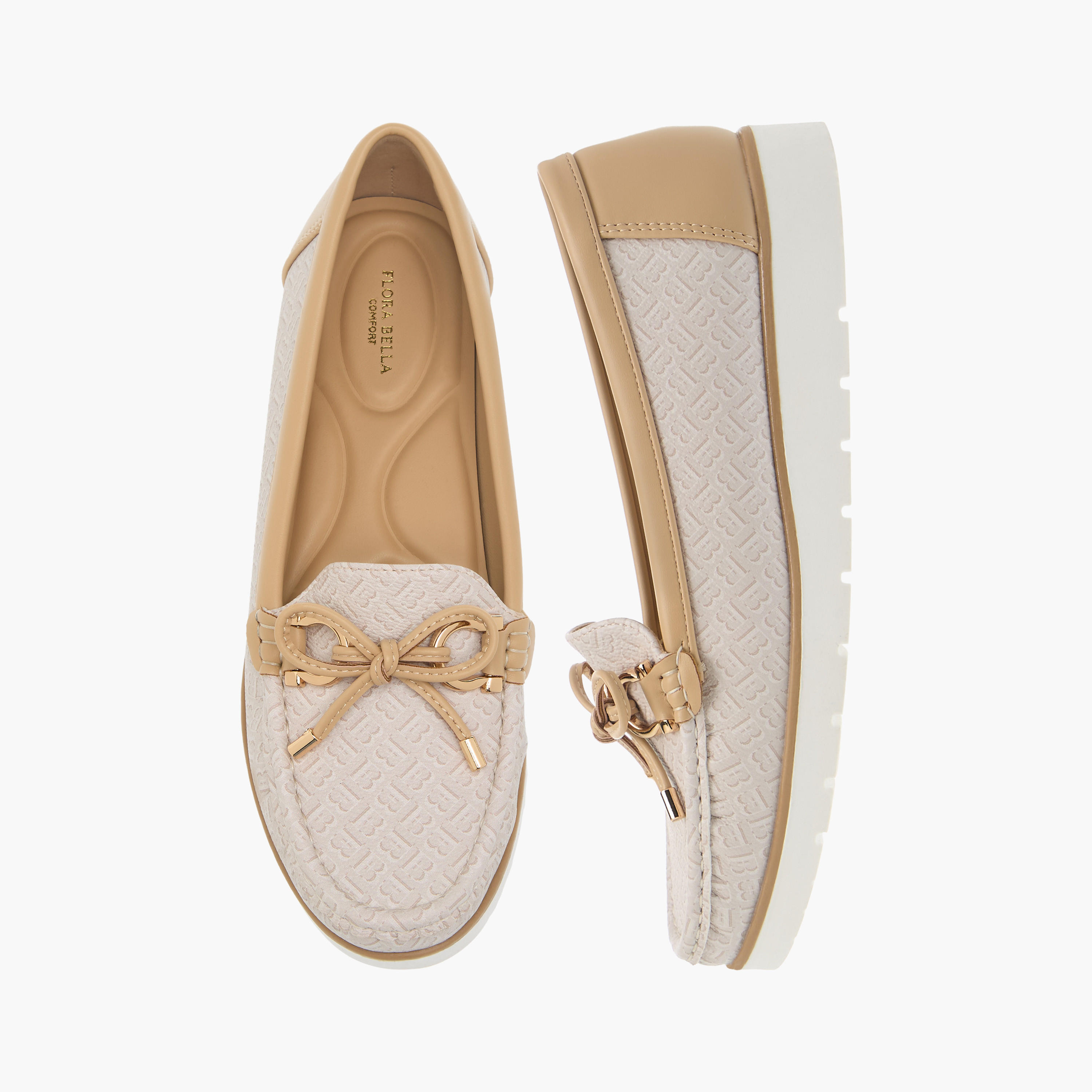 Flora Bella Women's Bow Accent Slip-On Comfort Loafers-women-shoes-flats-loafers-image-1