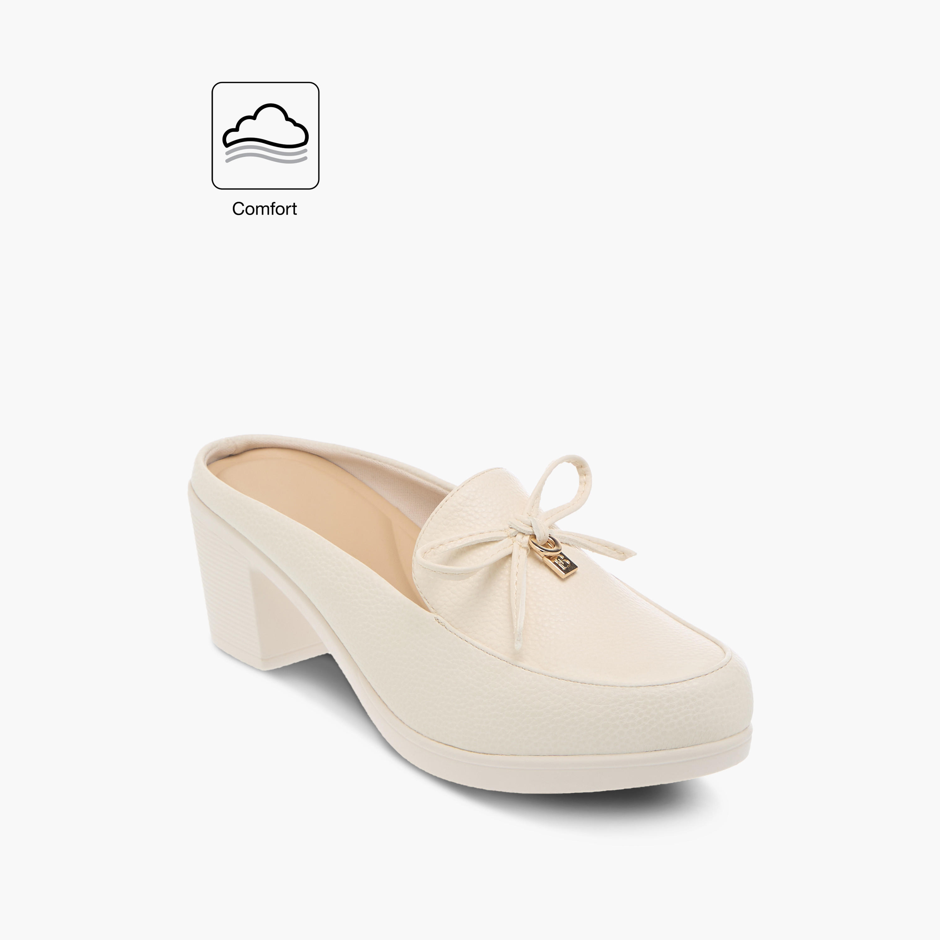 حذاء سهل الارتداء مريح بكعب سميك وفيونكة من فلورا بيلا-women-shoes-loafersandmoccasins-image-2