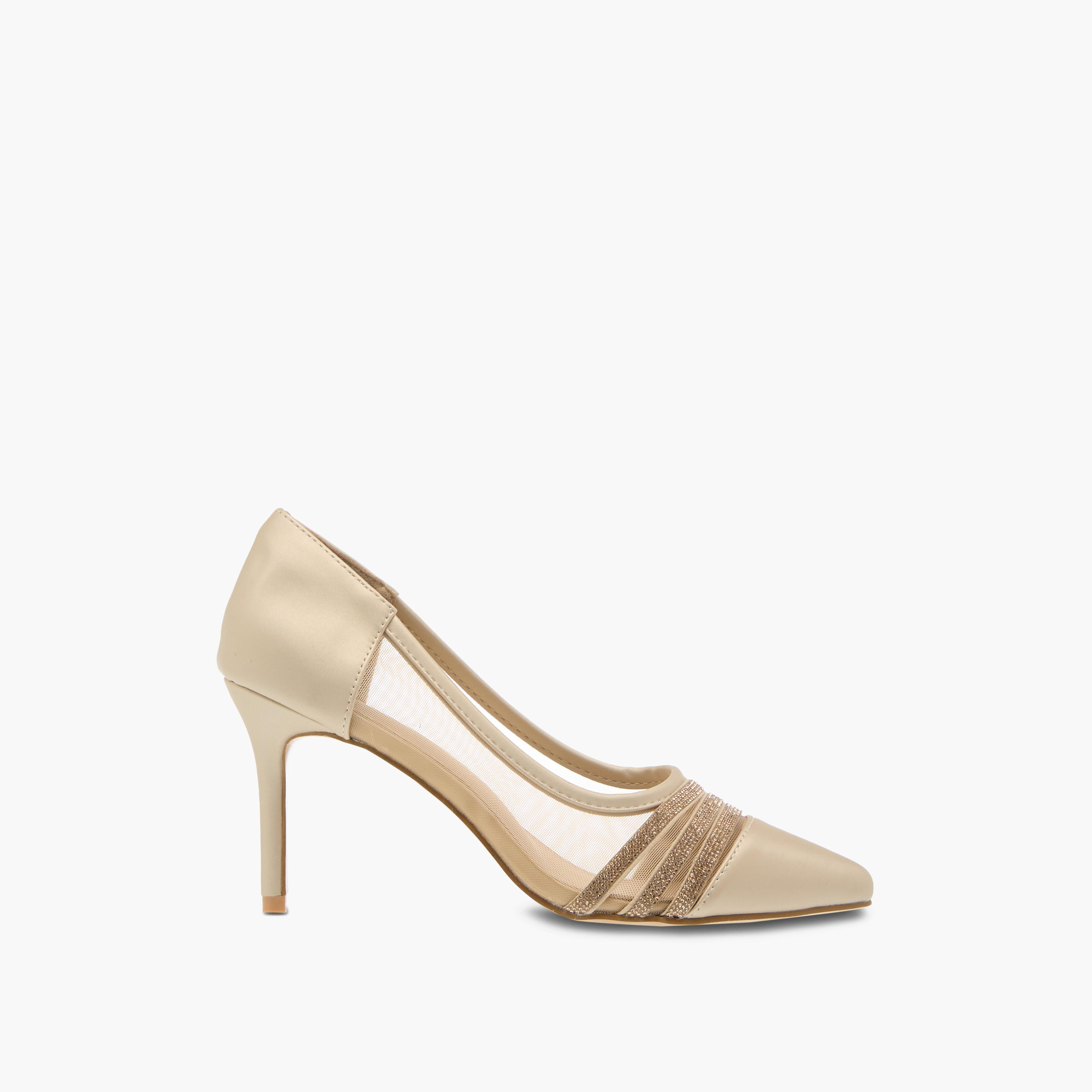 Flora Bella Women's Metallic Stilettos with Rhinestones and Slip-On Closure-women-shoes-heels-image-3