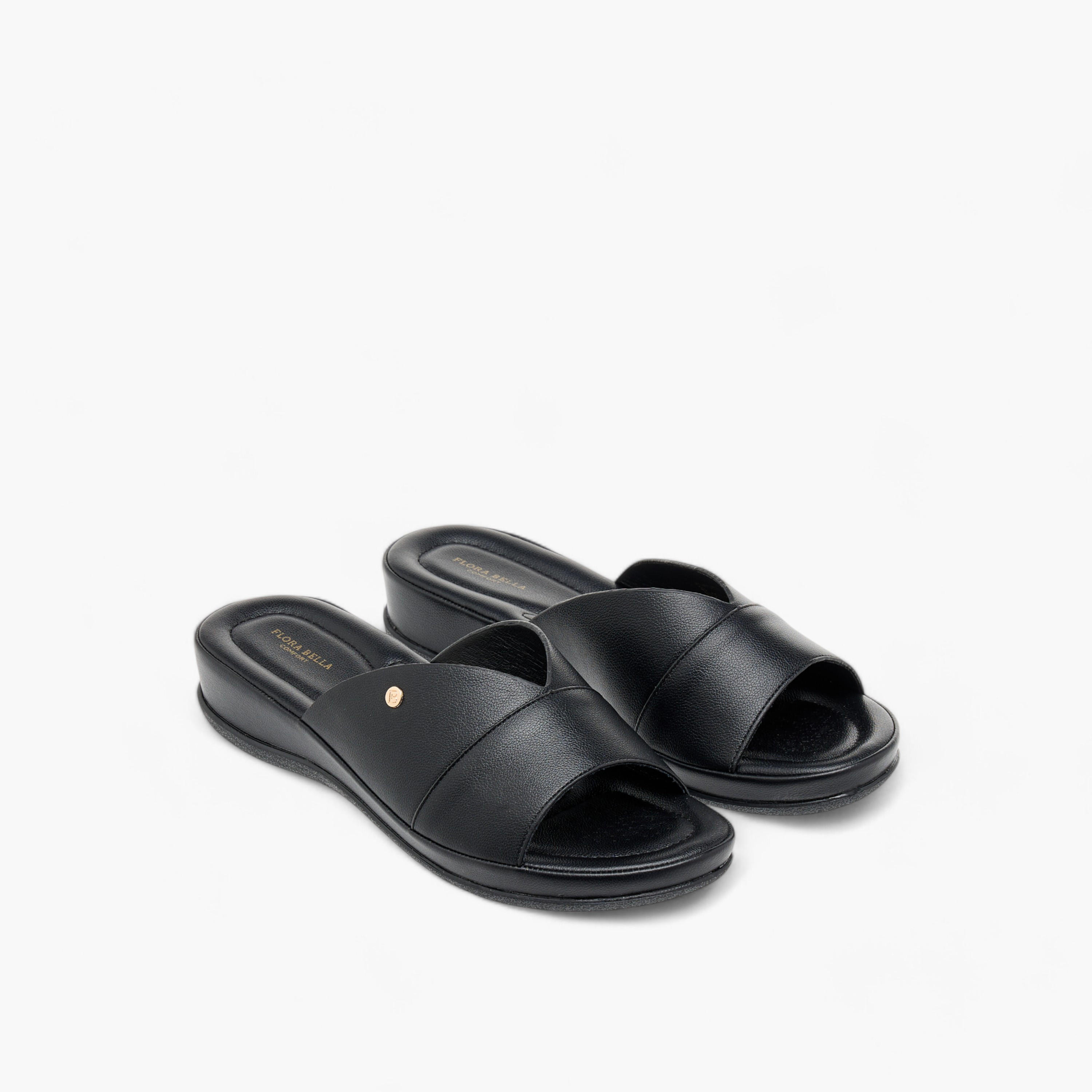 صندل مريح سادة سهل الارتداء بمقدمة مفتوحة من فلورا بيلا-women-shoes-flats-sandals-image-1