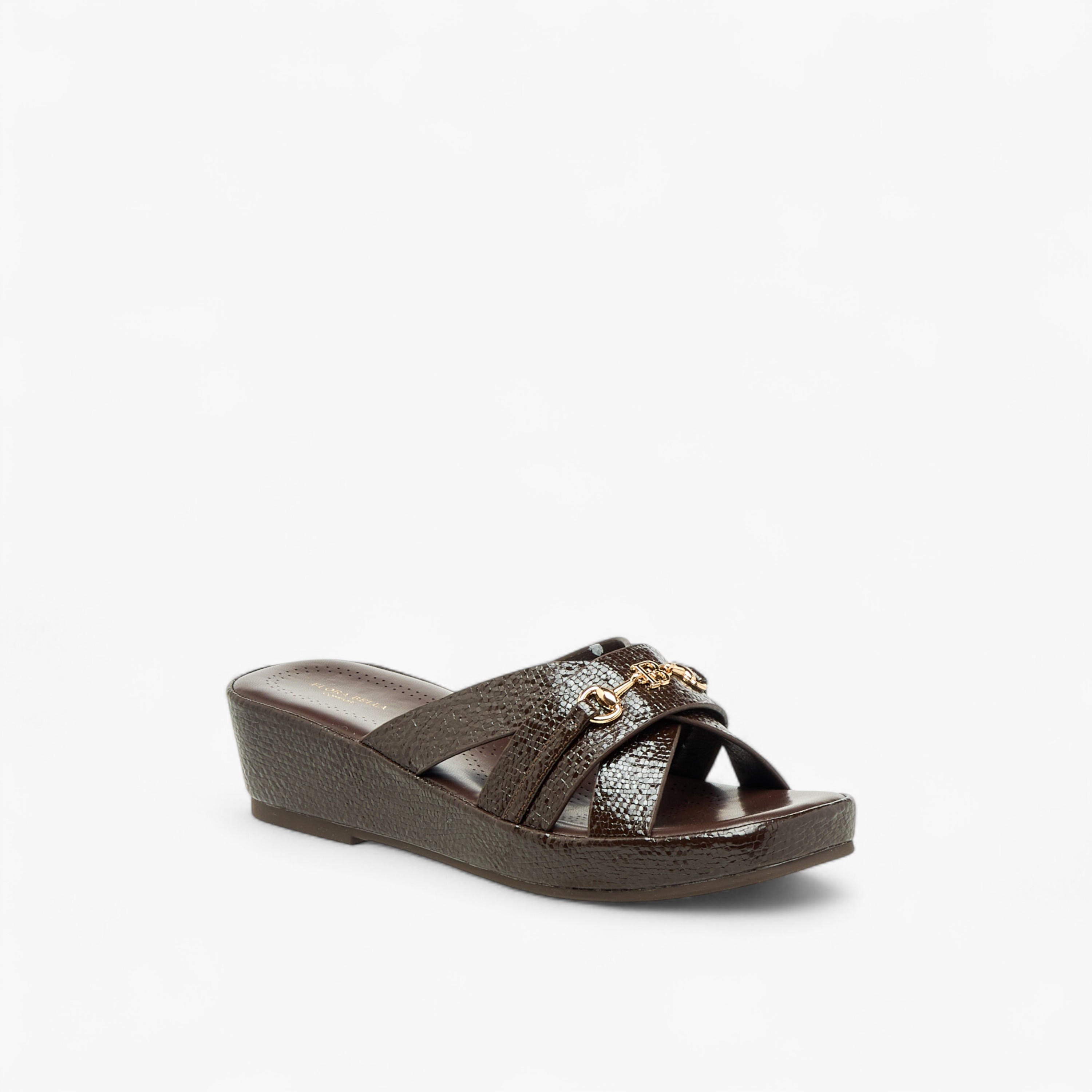 صندل بحزام متقاطع وزينة فيونكة للنساء من فلورا بيلا-women-shoes-sandals-heeled-image-2