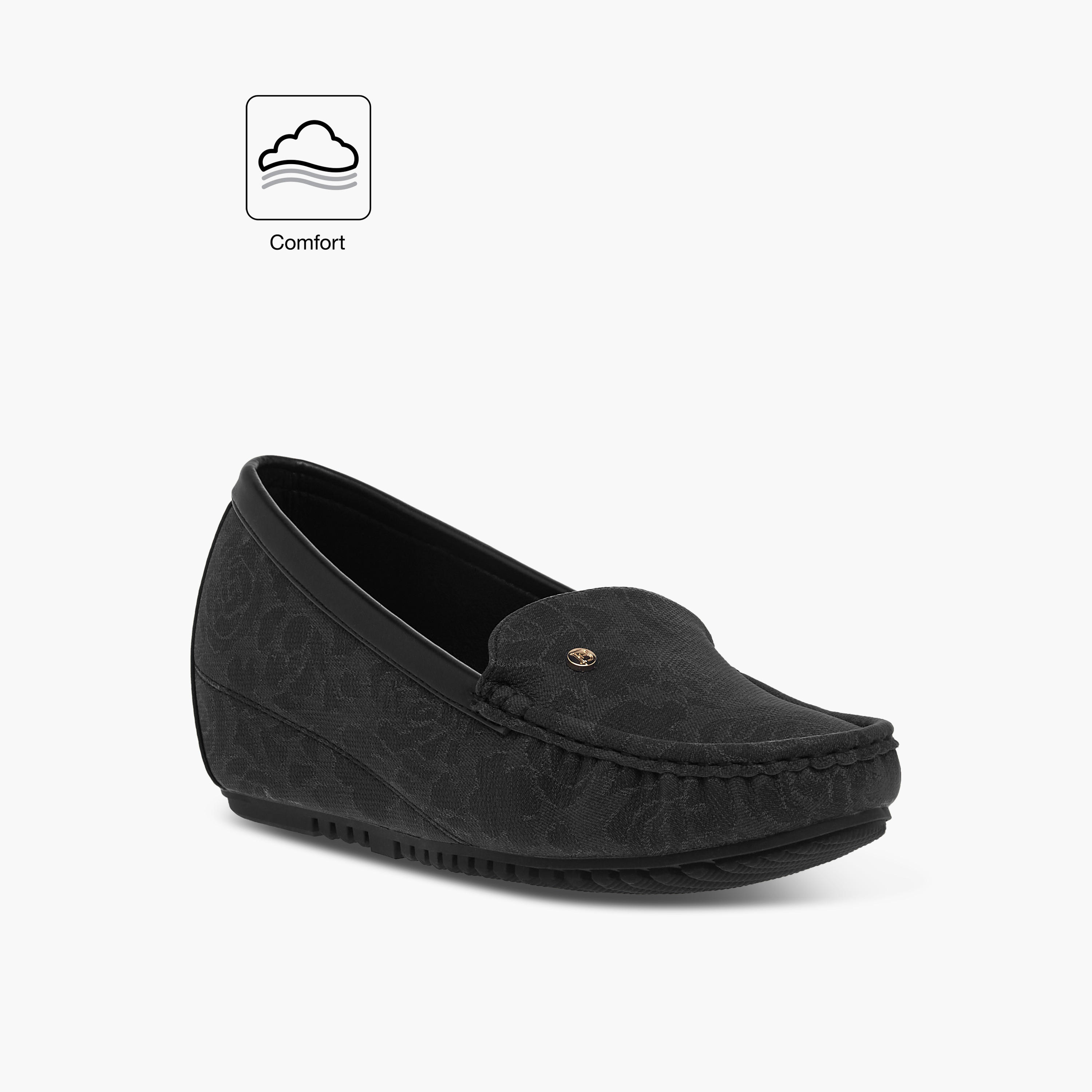 Flora Bella Floral Textured Slip-On Comfort Loafers with Wedge Heels-women-shoes-loafersandmoccasins-image-2