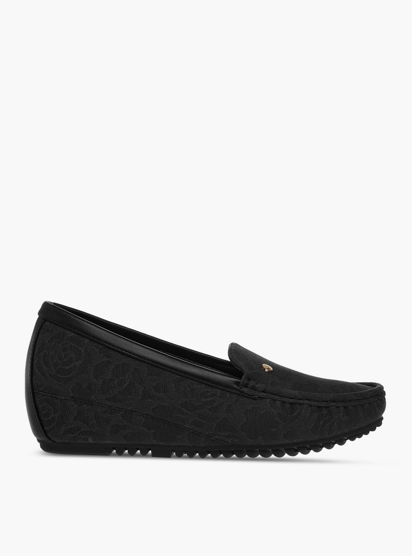 Flora Bella Floral Textured Slip-On Comfort Loafers with Wedge Heels-women-shoes-loafersandmoccasins-image-3