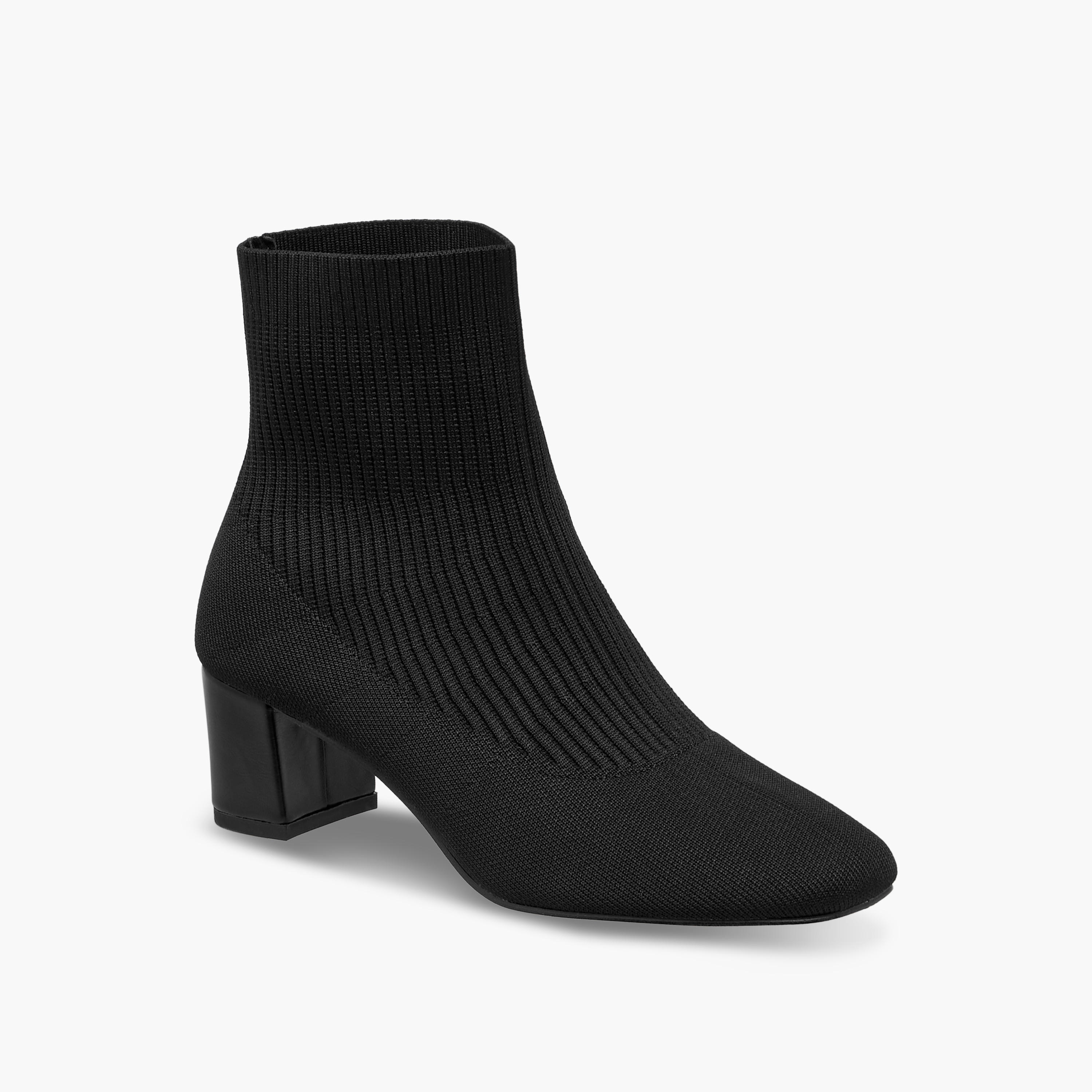 Flora Bella Ribbed Ankle Boots with Block Heels-women-shoes-boots-image-2