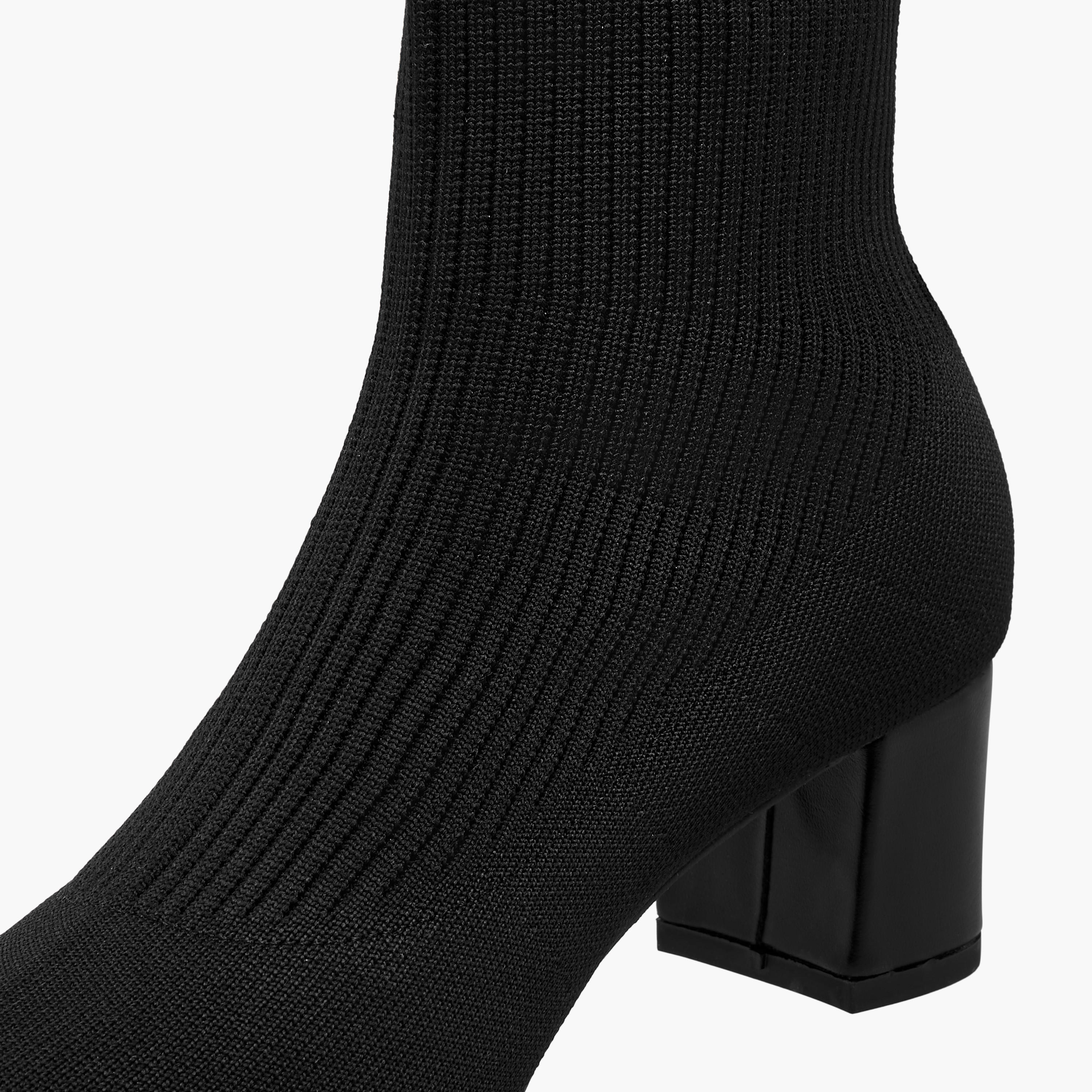 Flora Bella Ribbed Ankle Boots with Block Heels-women-shoes-boots-image-4