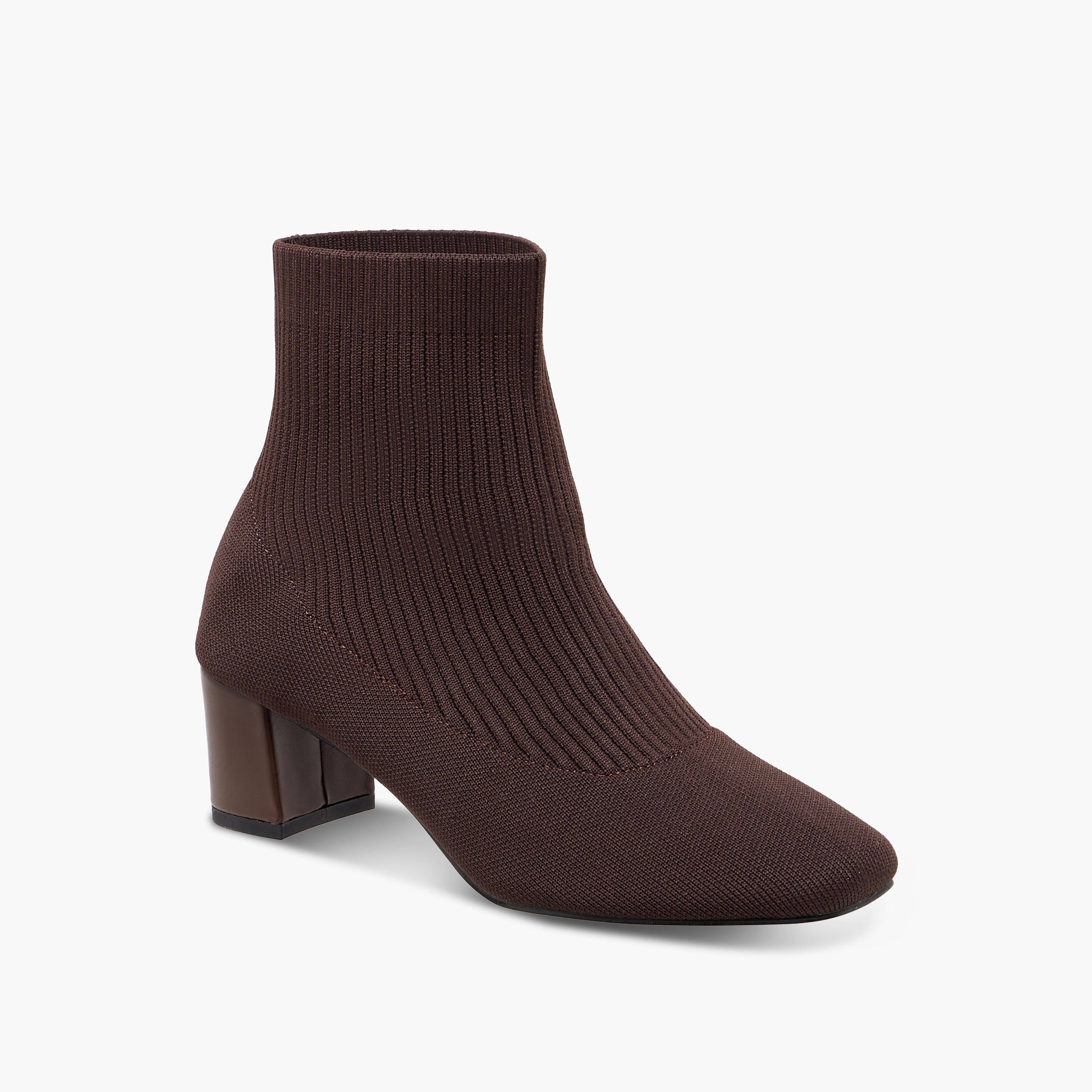 Flora Bella Ribbed Ankle Boots with Block Heels-women-shoes-boots-image-2