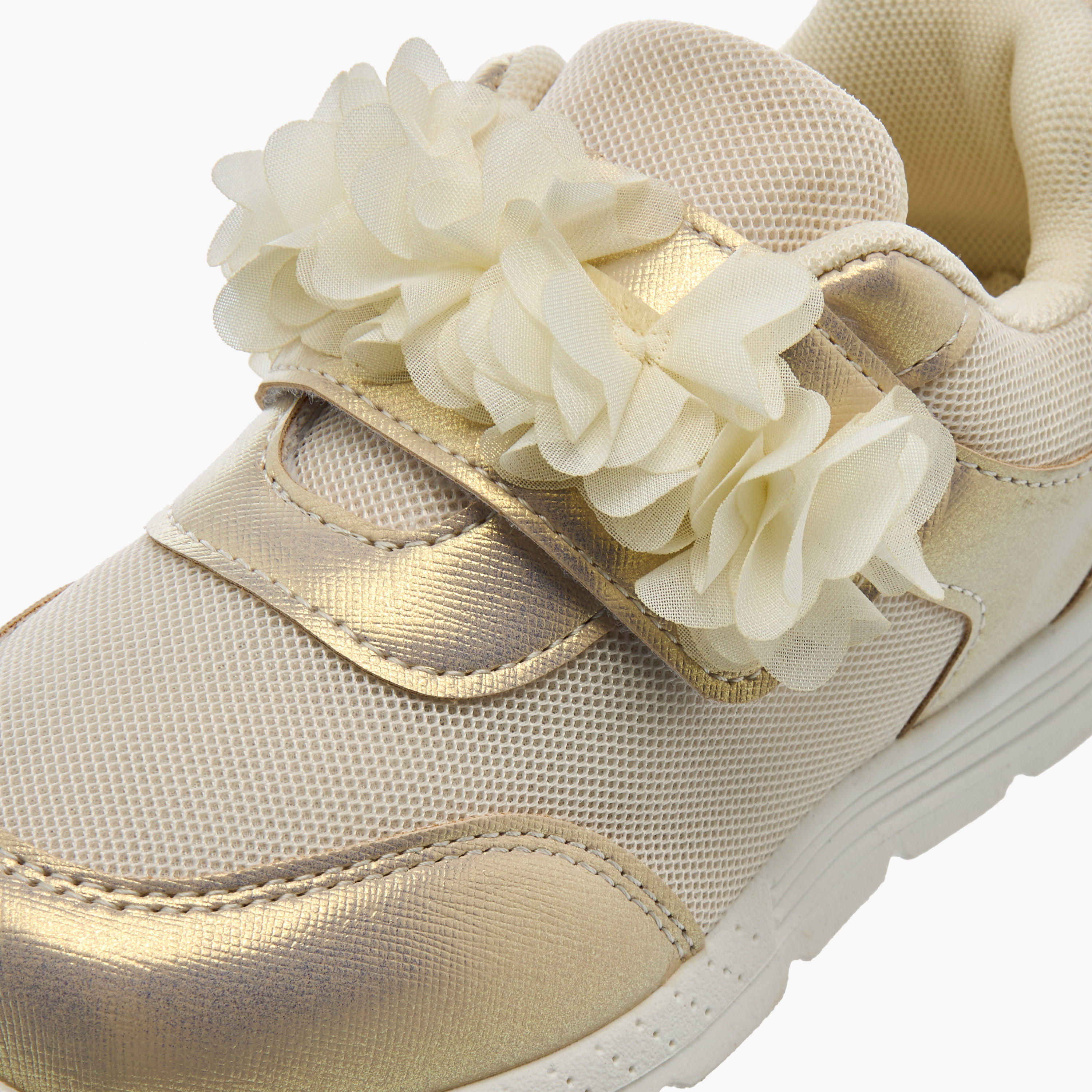 Flora Bella Girls Floral Embellished Hook & Loop Sneakers-girls-shoes-sneakers-image-4