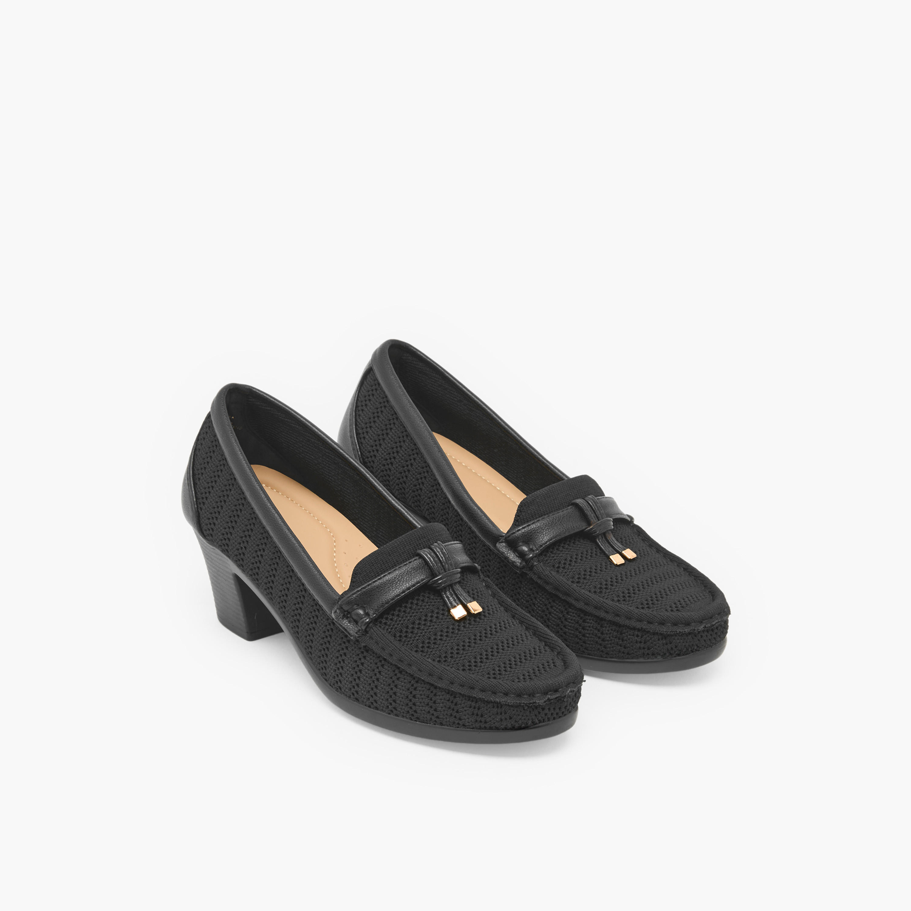 Flora Bella Women Block Heel Loafers-women-shoes-heels-image-1