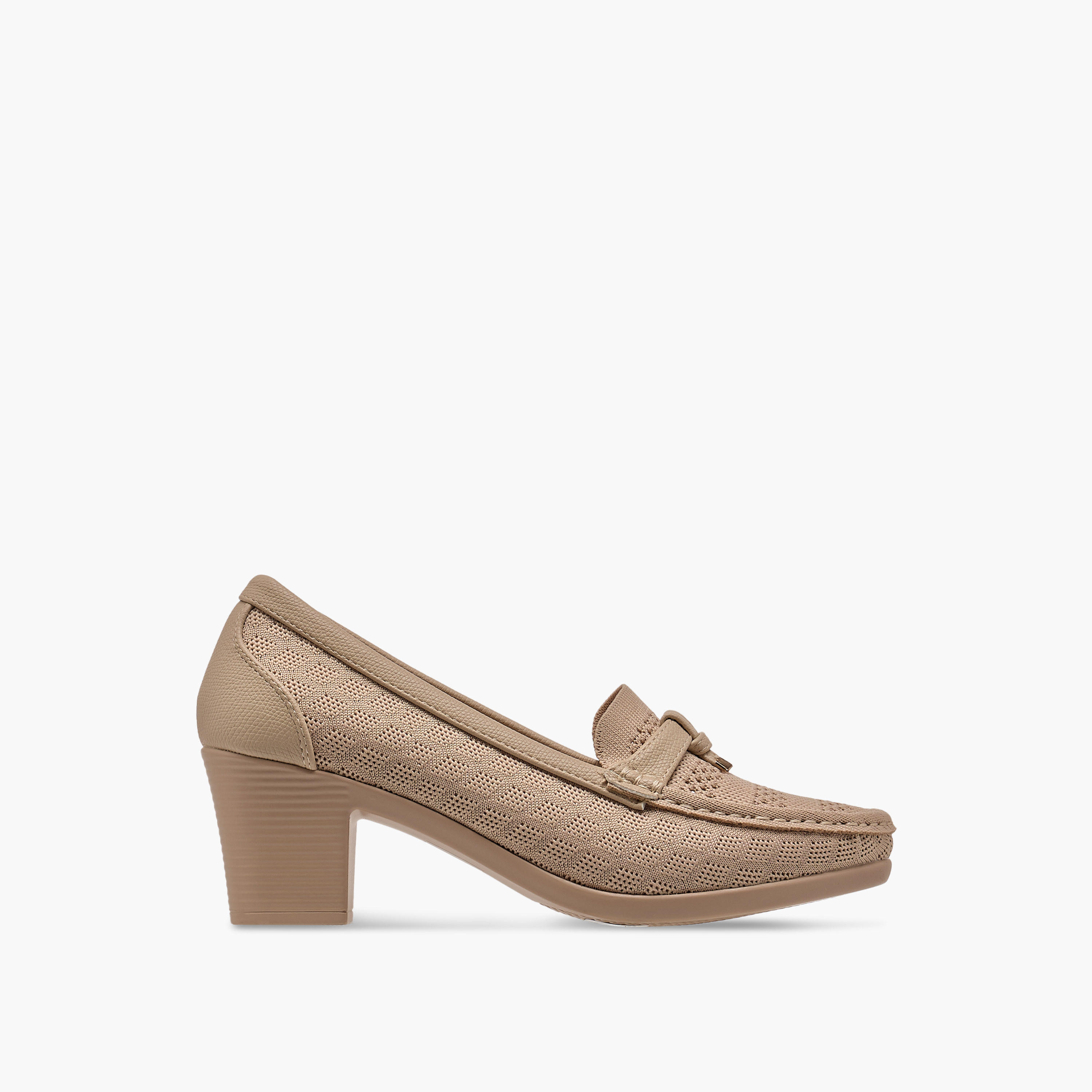 Flora Bella Textured Slip-On Block Heel Shoes-women-shoes-heels-image-3