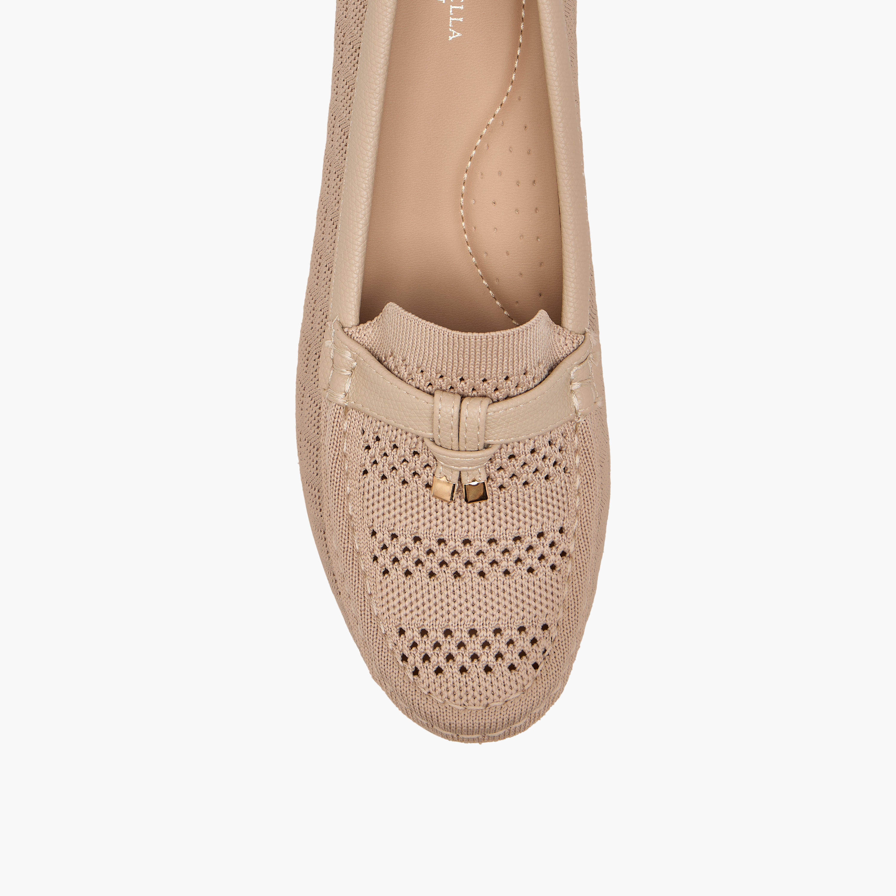 Flora Bella Textured Slip-On Block Heel Shoes-women-shoes-heels-image-4