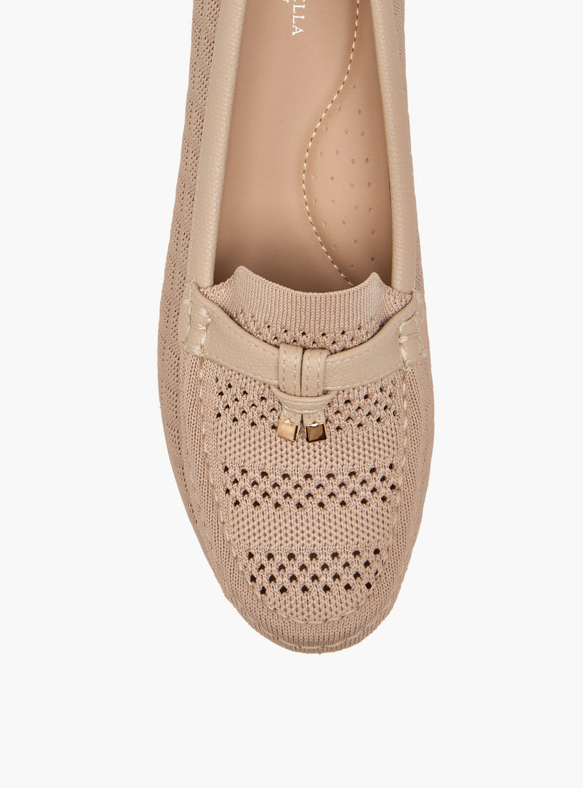Flora Bella Textured Slip-On Block Heel Shoes-women-shoes-heels-image-4