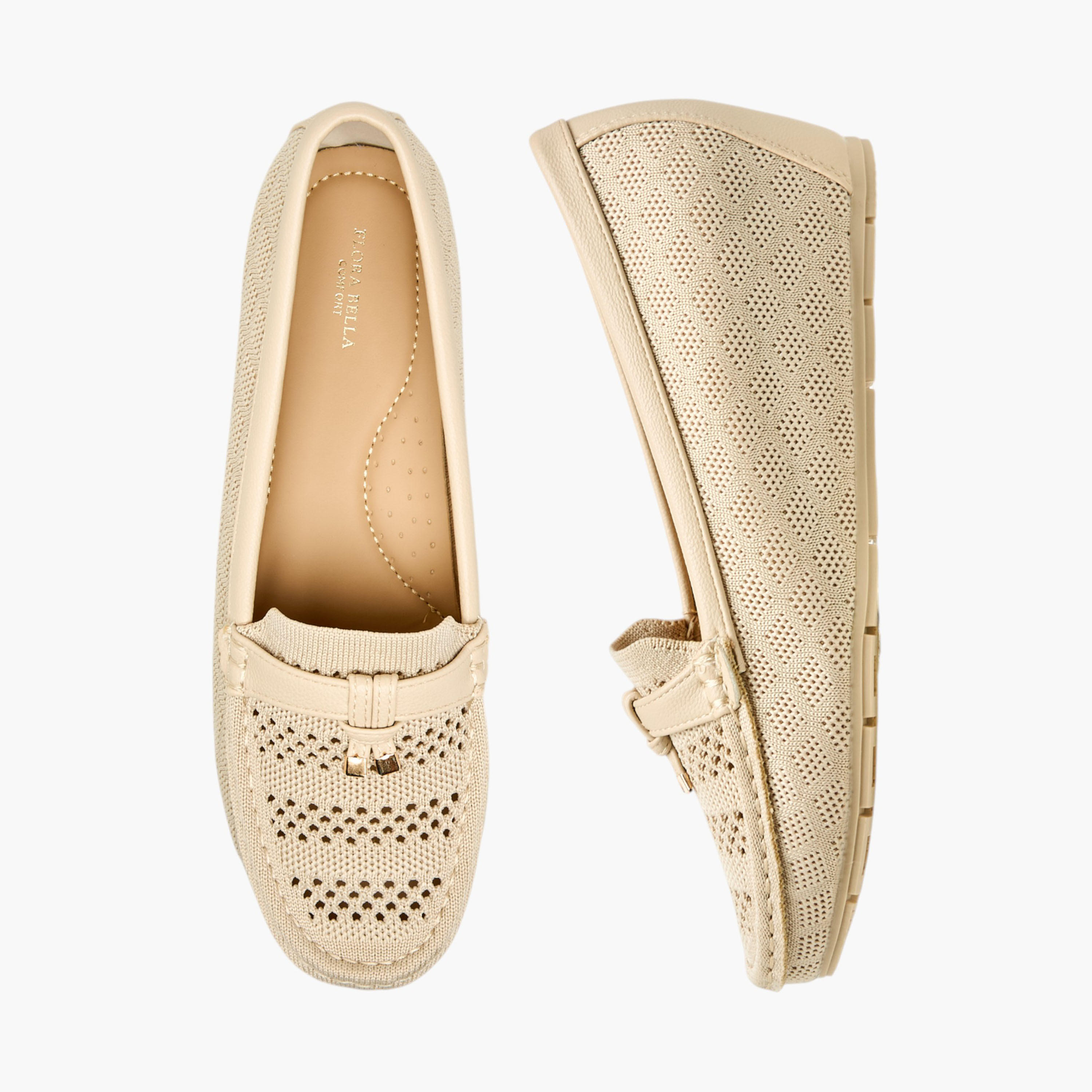 Flora Bella Women Knit Detail Wedge Heel Loafers-women-shoes-loafersandmoccasins-image-1