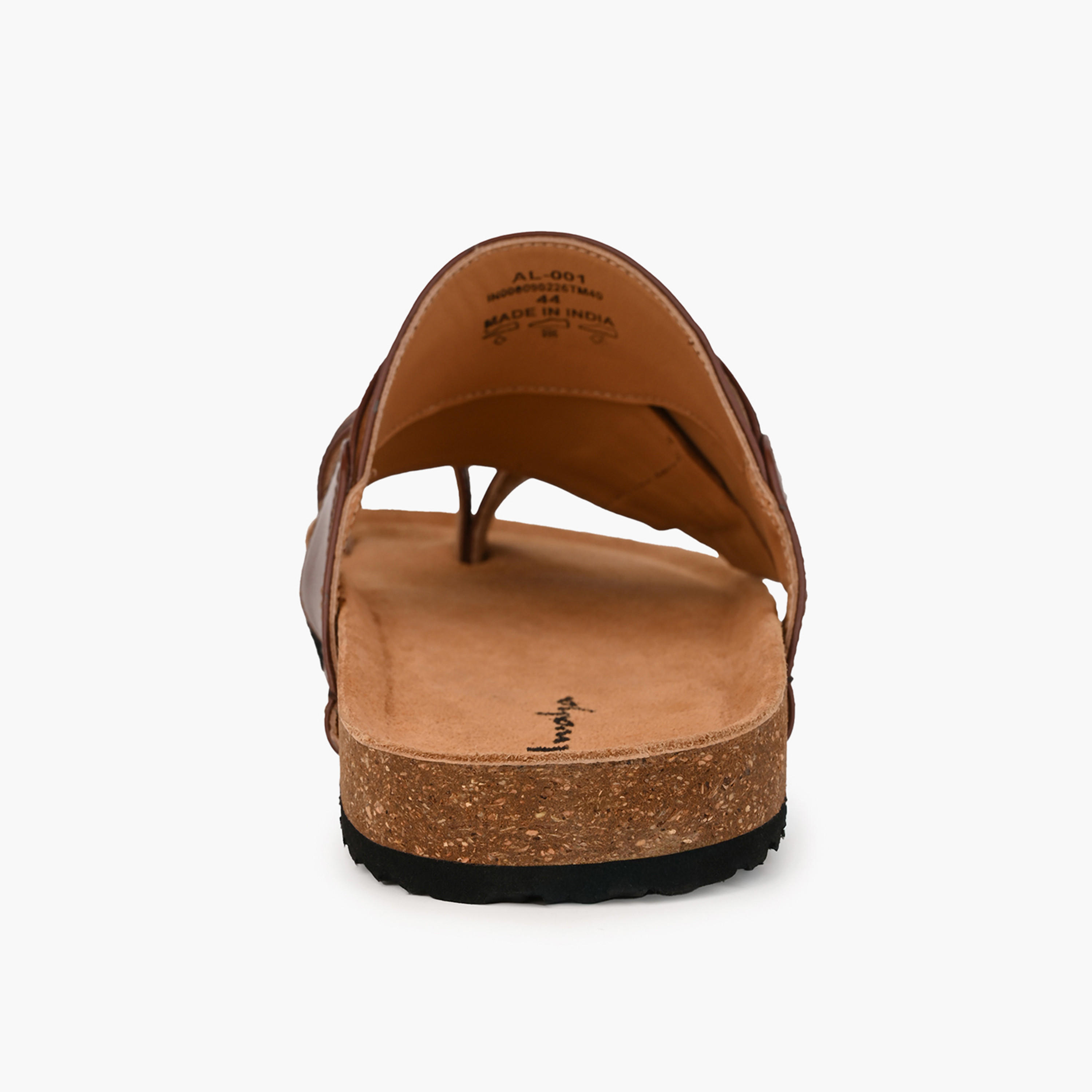 Al Waha Men Textured Leather Arabic Sandals-men-shoes-sandals-image-3