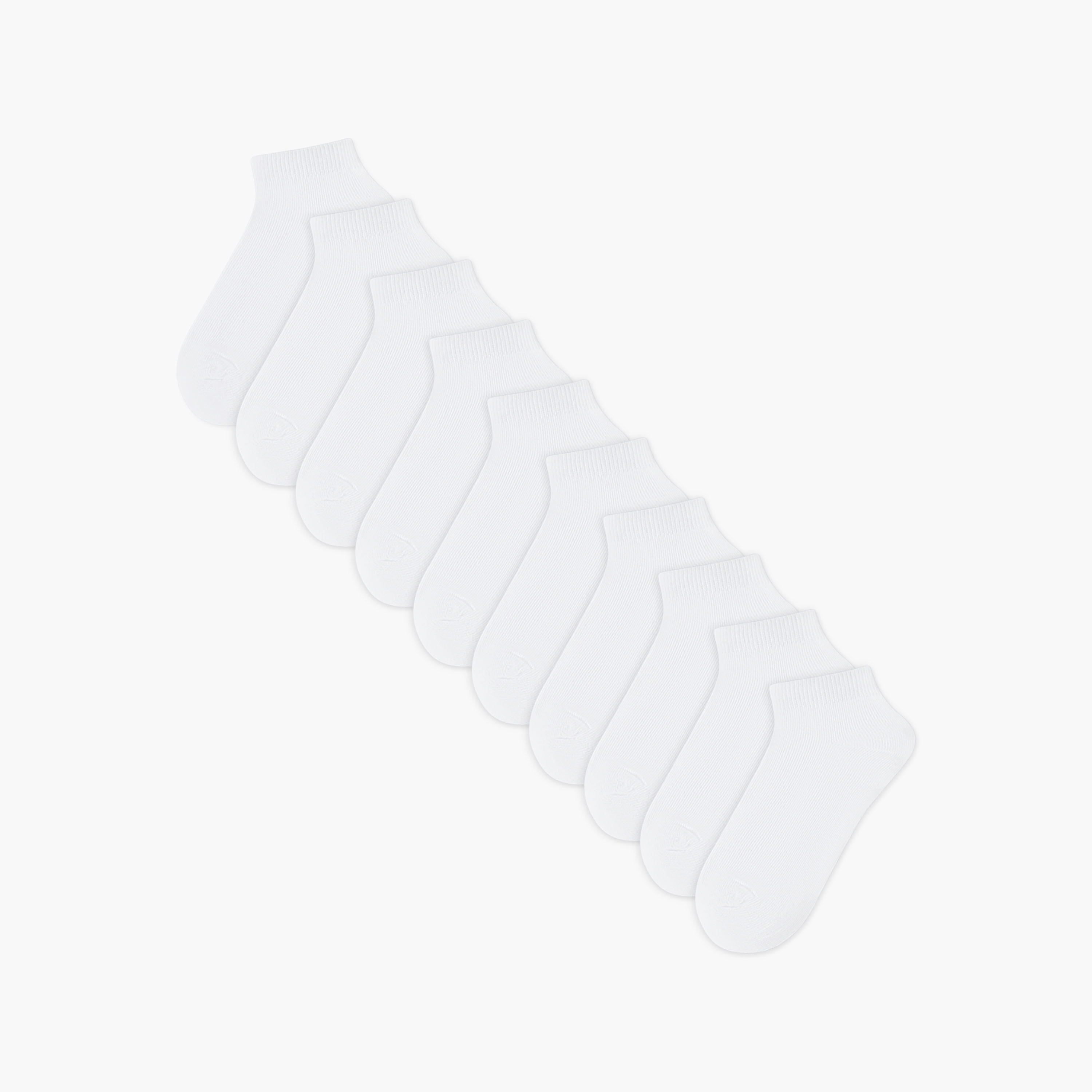 Pack of 10 Juniors Boys Ankle Length Socks-girls-accessories-socks-image-1