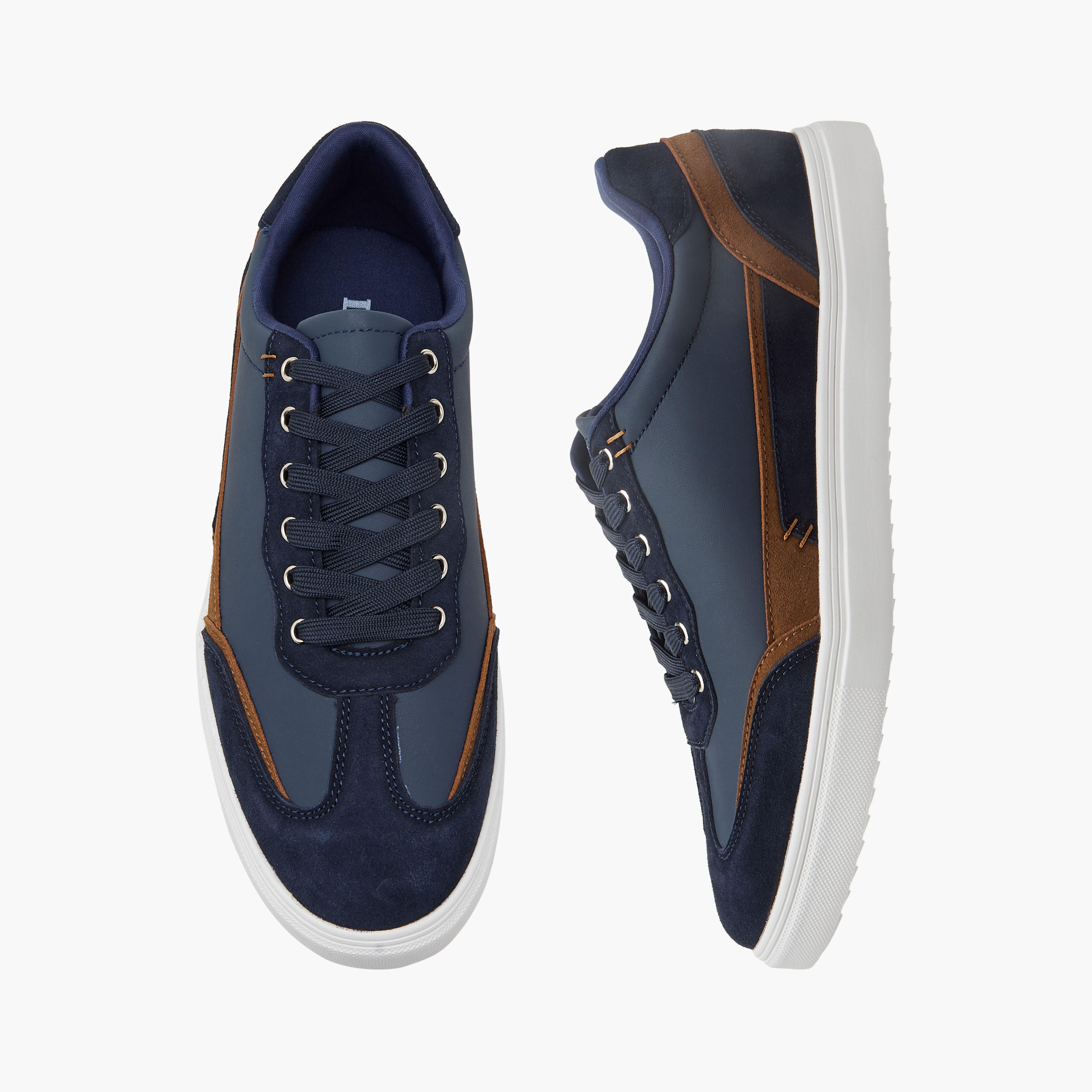 LBL by Shoexpress Men Panelled Lace-Up Sneakers-men-shoes-sneakers-image-1