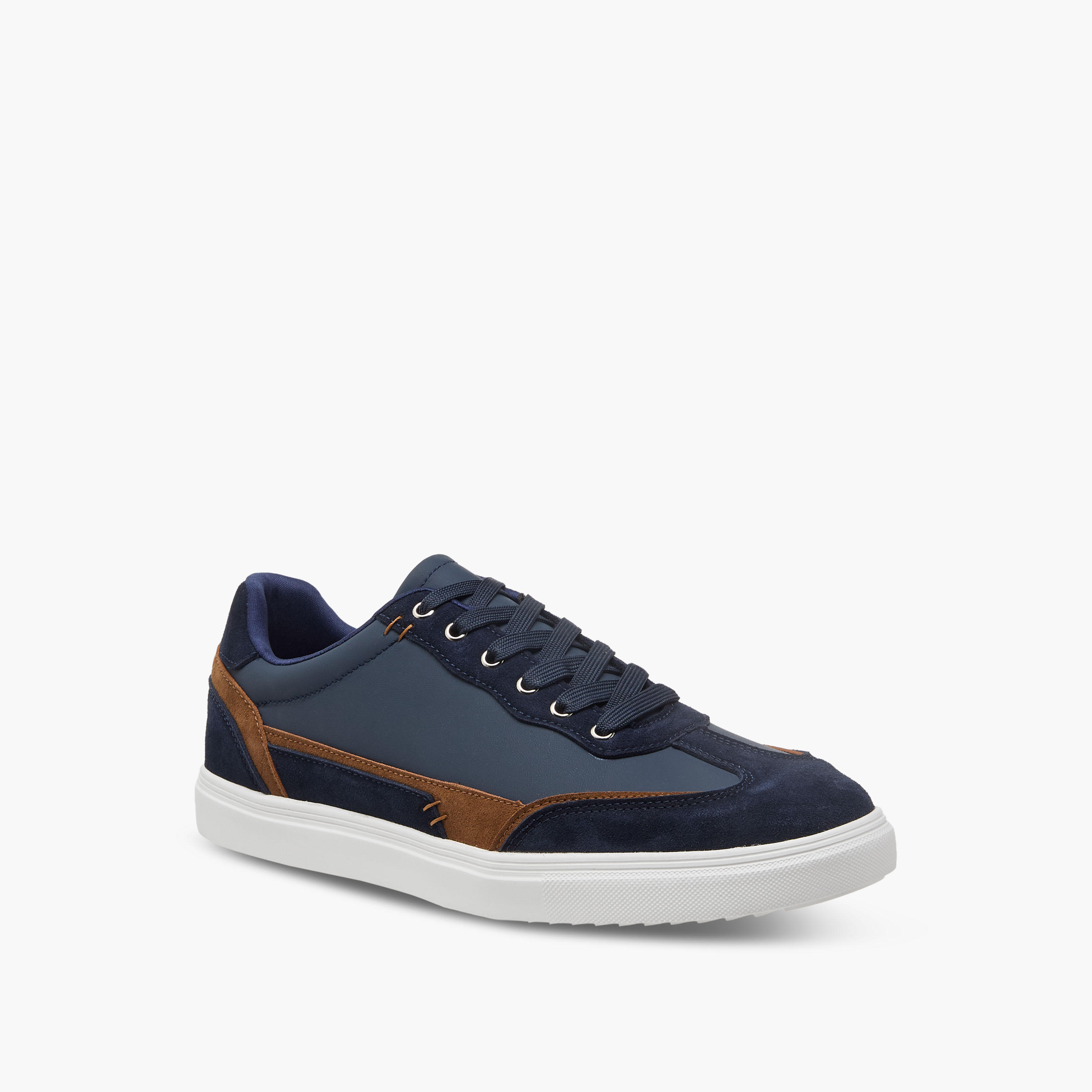 LBL by Shoexpress Men Panelled Lace-Up Sneakers-men-shoes-sneakers-image-2