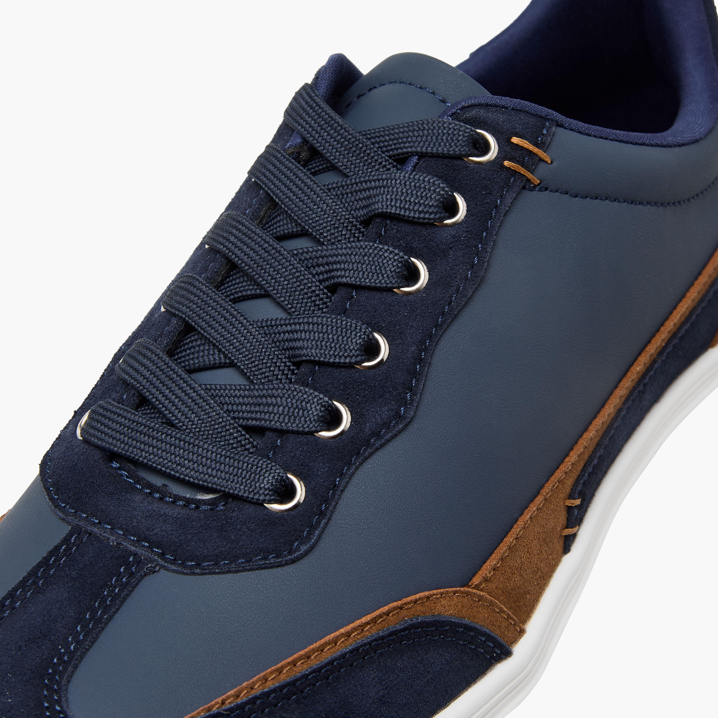 LBL by Shoexpress Men Panelled Lace-Up Sneakers-men-shoes-sneakers-image-4