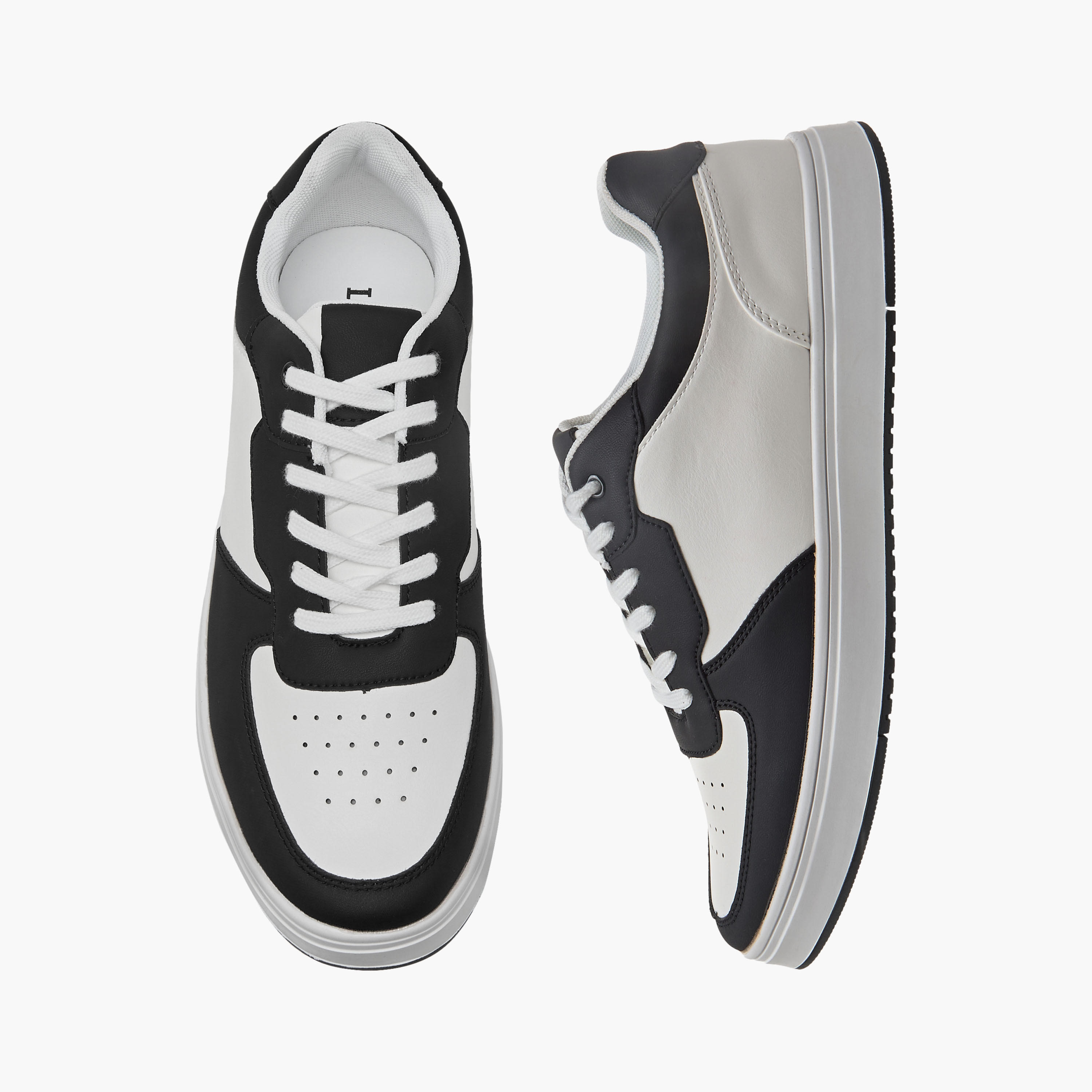 LBL by Shoexpress Men Perforated Lace-Up Sneakers-men-shoes-sneakers-image-1