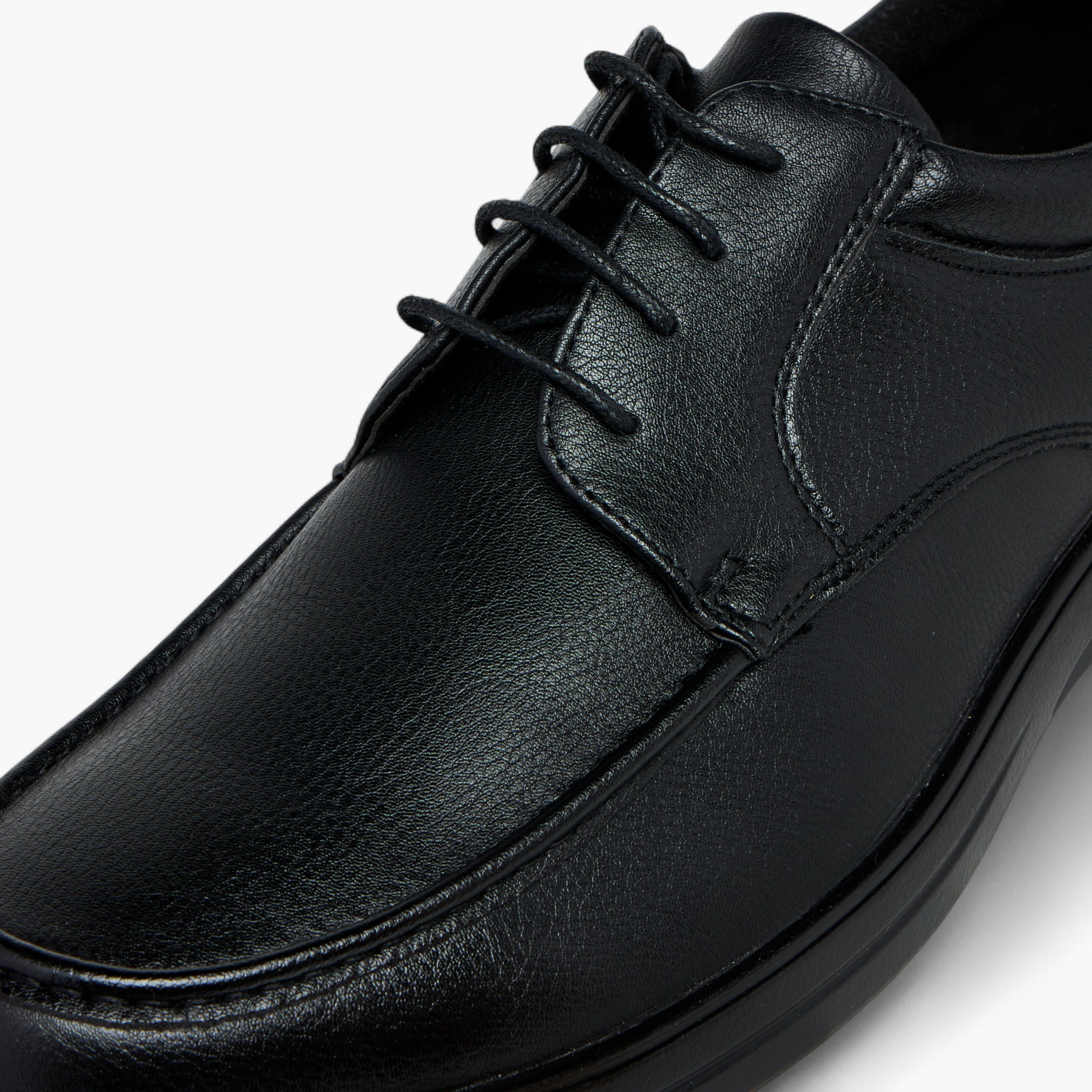 LBL by Shoexpress Textured Lace-Up Derby Shoes-men-shoes-formalshoes-image-4